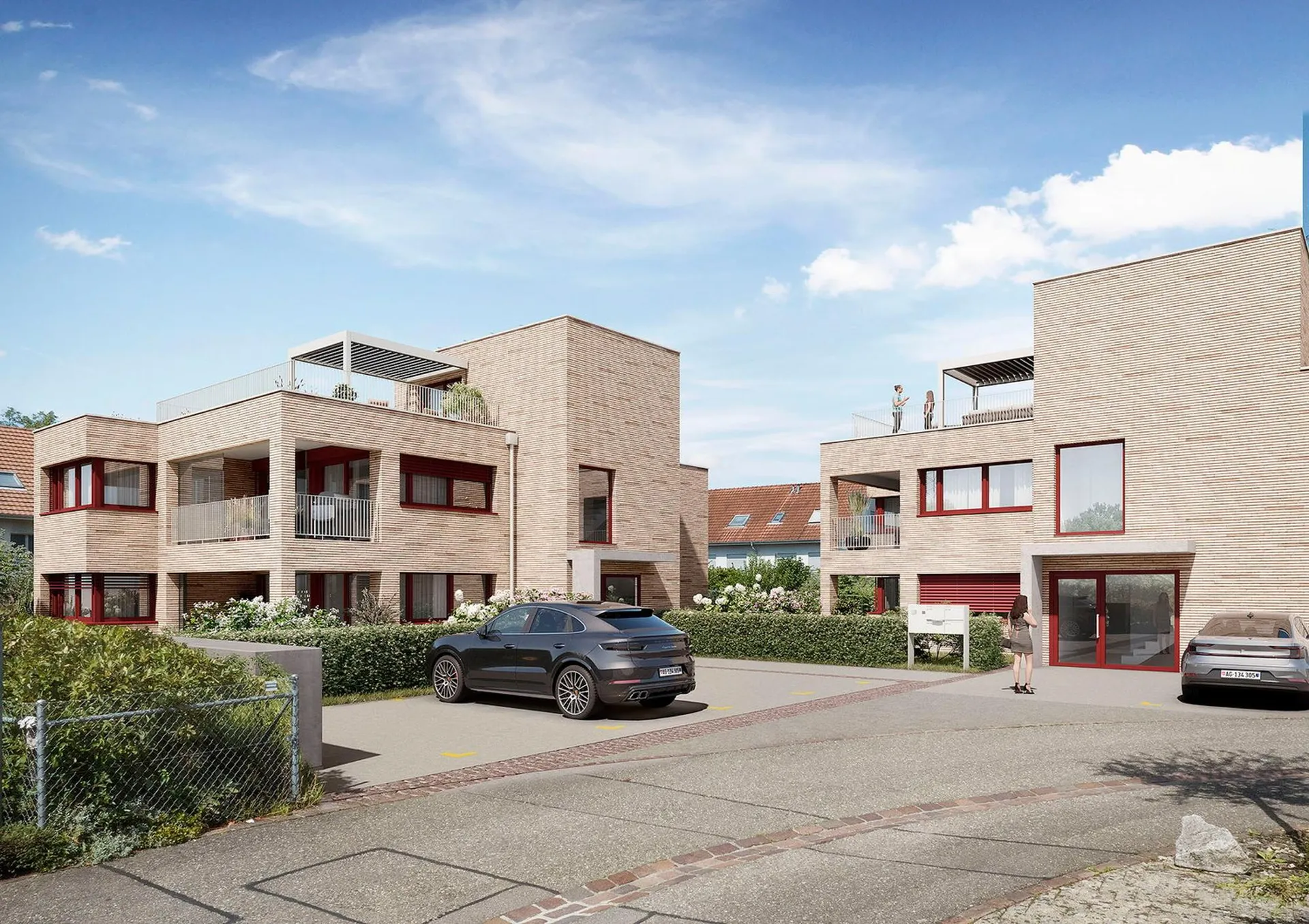 Neubau: 144 qm Attika-Maisonette mit 60 qm Rooftop-Terrasse in Therwil