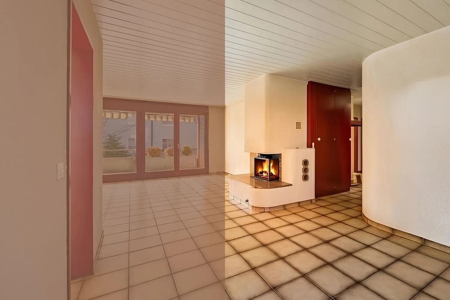 4.5-Zimmer-Wohnung mit Balkon und Cheminée in Seenähe