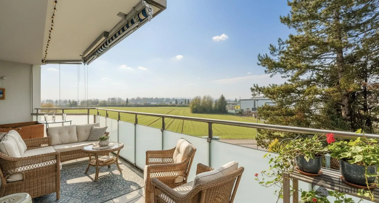 Stadtnahes Unikat - Oktagon mit Balkon und Garten