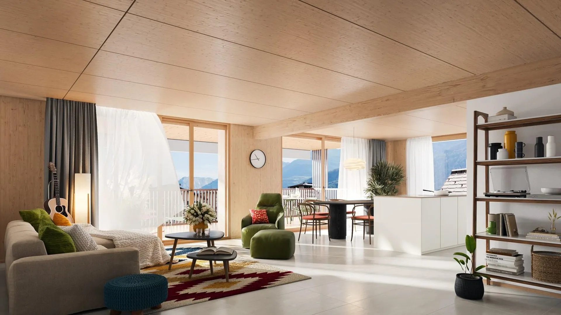 Gesund leben in schöner 5 1/2 Zimmer Attikawohnung in hochwertiger Vollholzbauweise