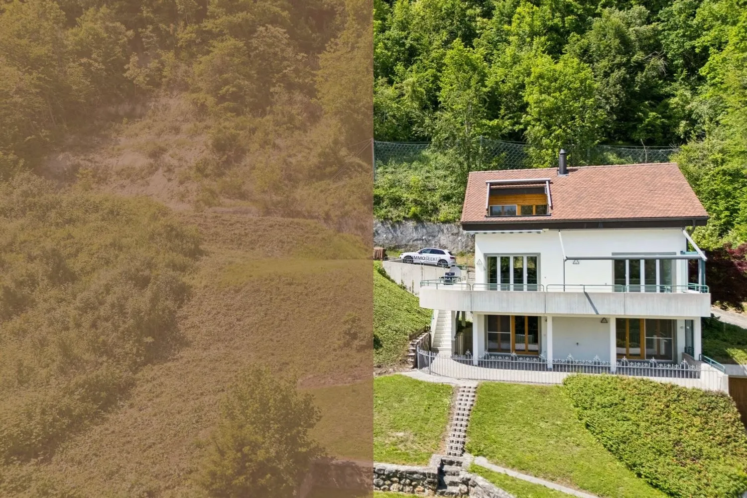 Freistehendes 5.5-Zimmer-Einfamilienhaus mit Seesicht