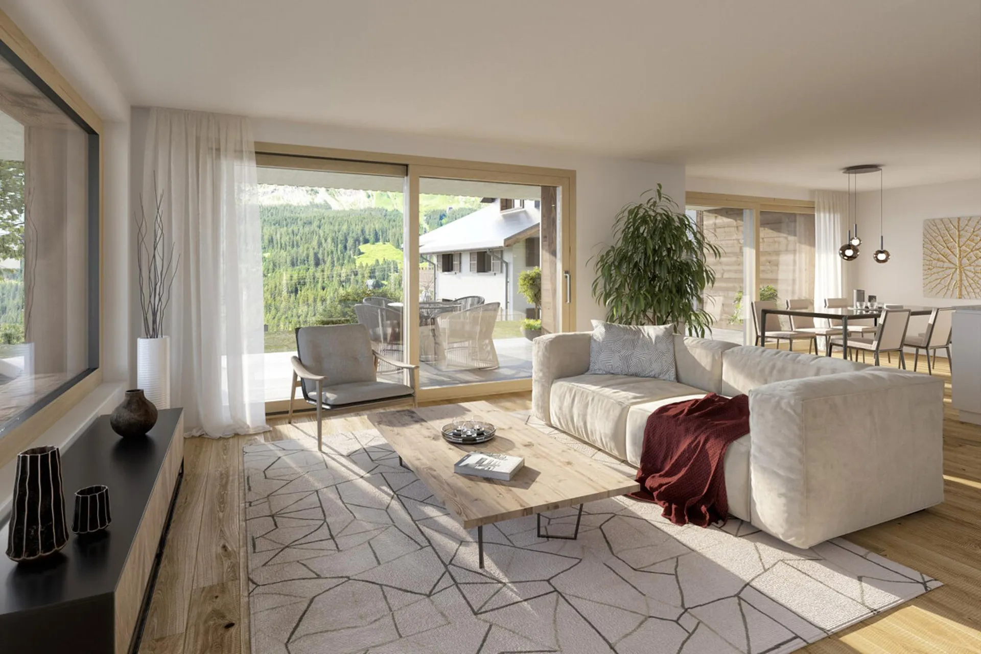 Klosters: Gartenwohnungen als Erstwohnsitz für alpines Lebensgefühl
