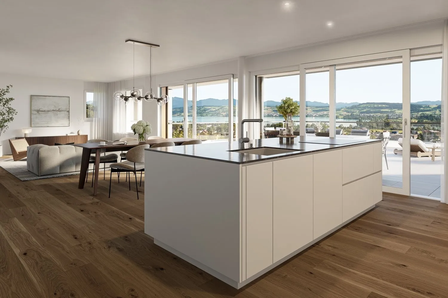 Stylische Attika mit Alpenblick und urbanem Lifestyle