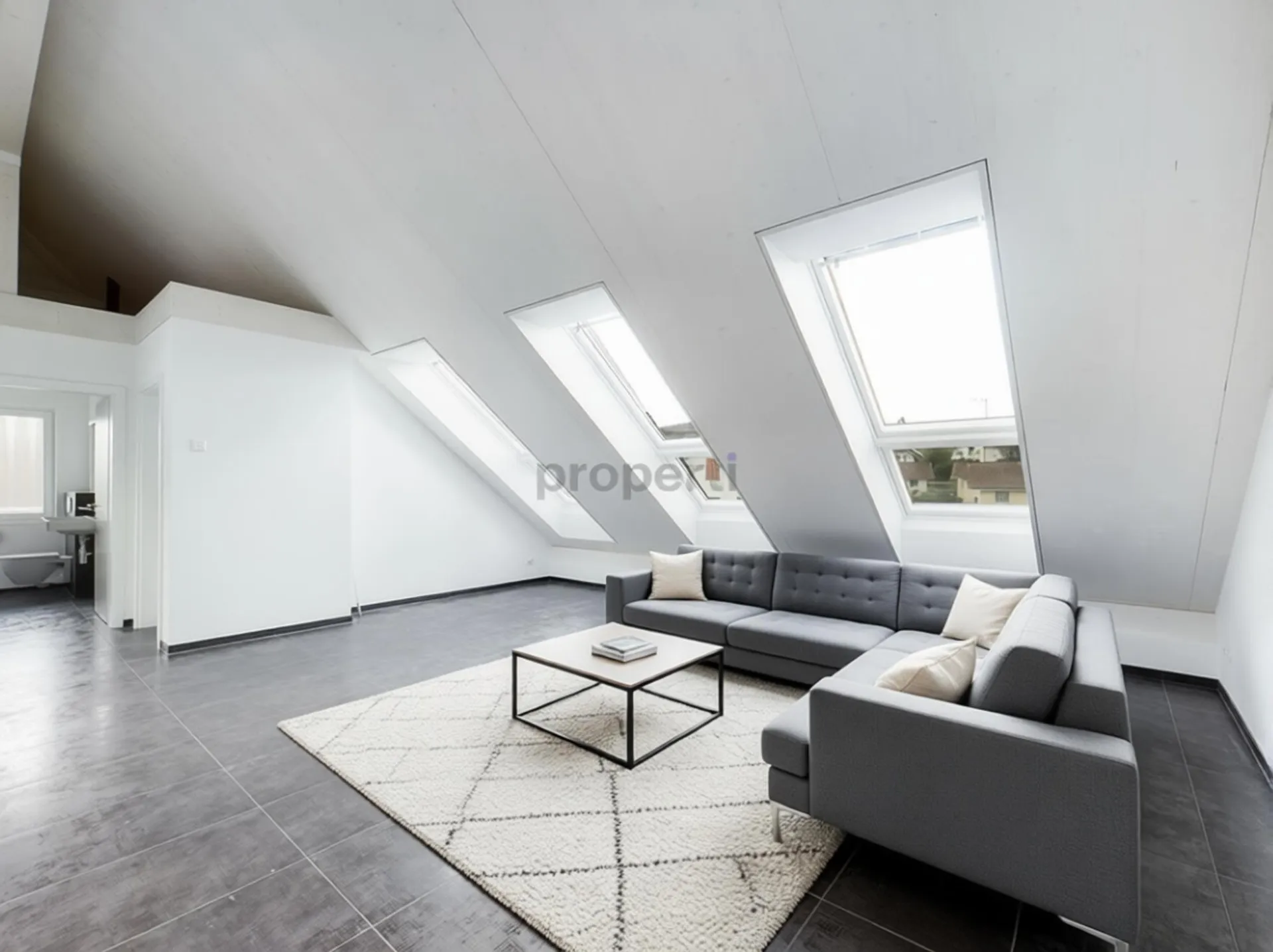 Moderne 3.5-Zimmer-Dachwohnung mit Balkon in Diessbach bei Büren