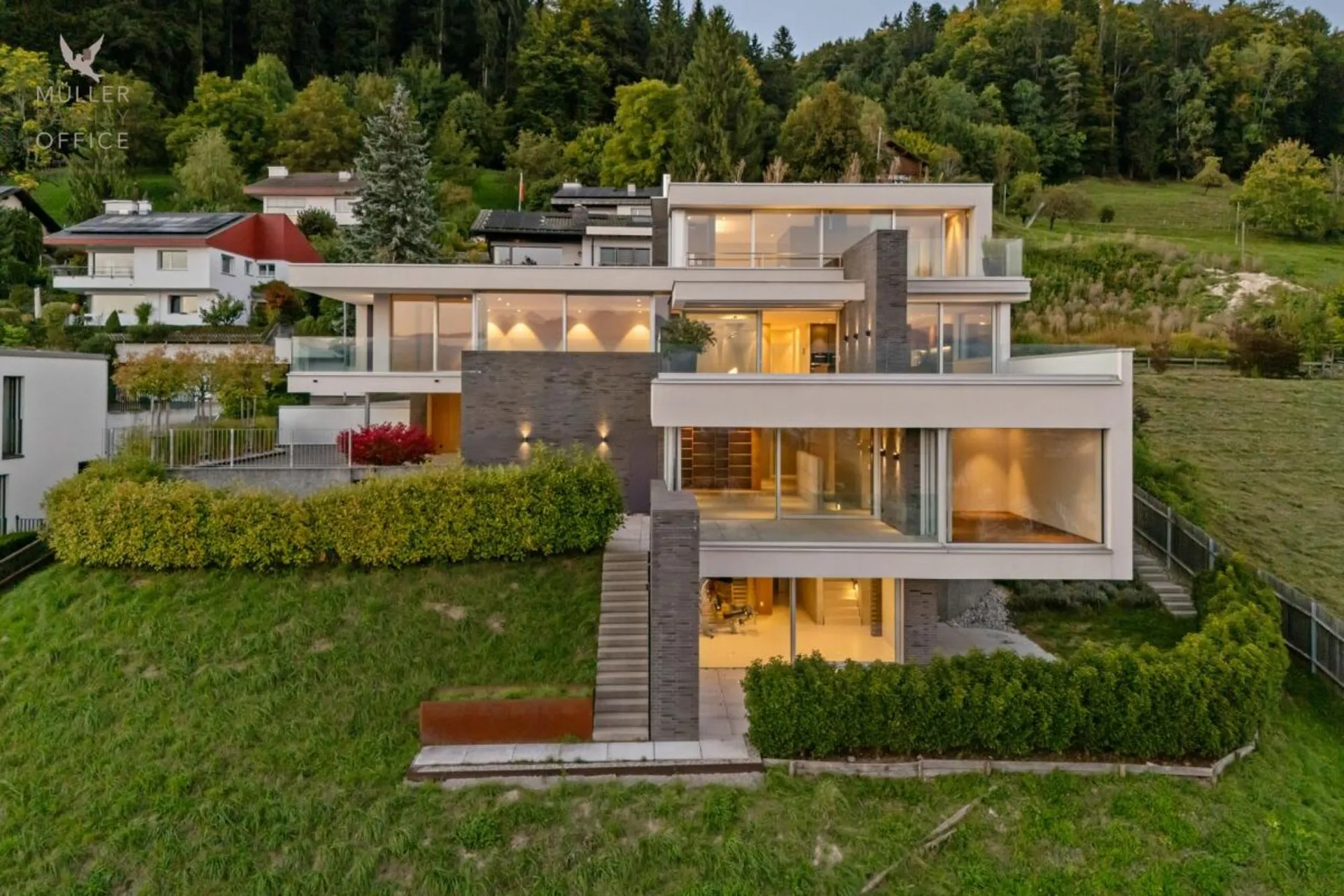 Aussergewöhnliche Luxus-Designer-Villa mit atemberaubender Aussicht auf den Säntis