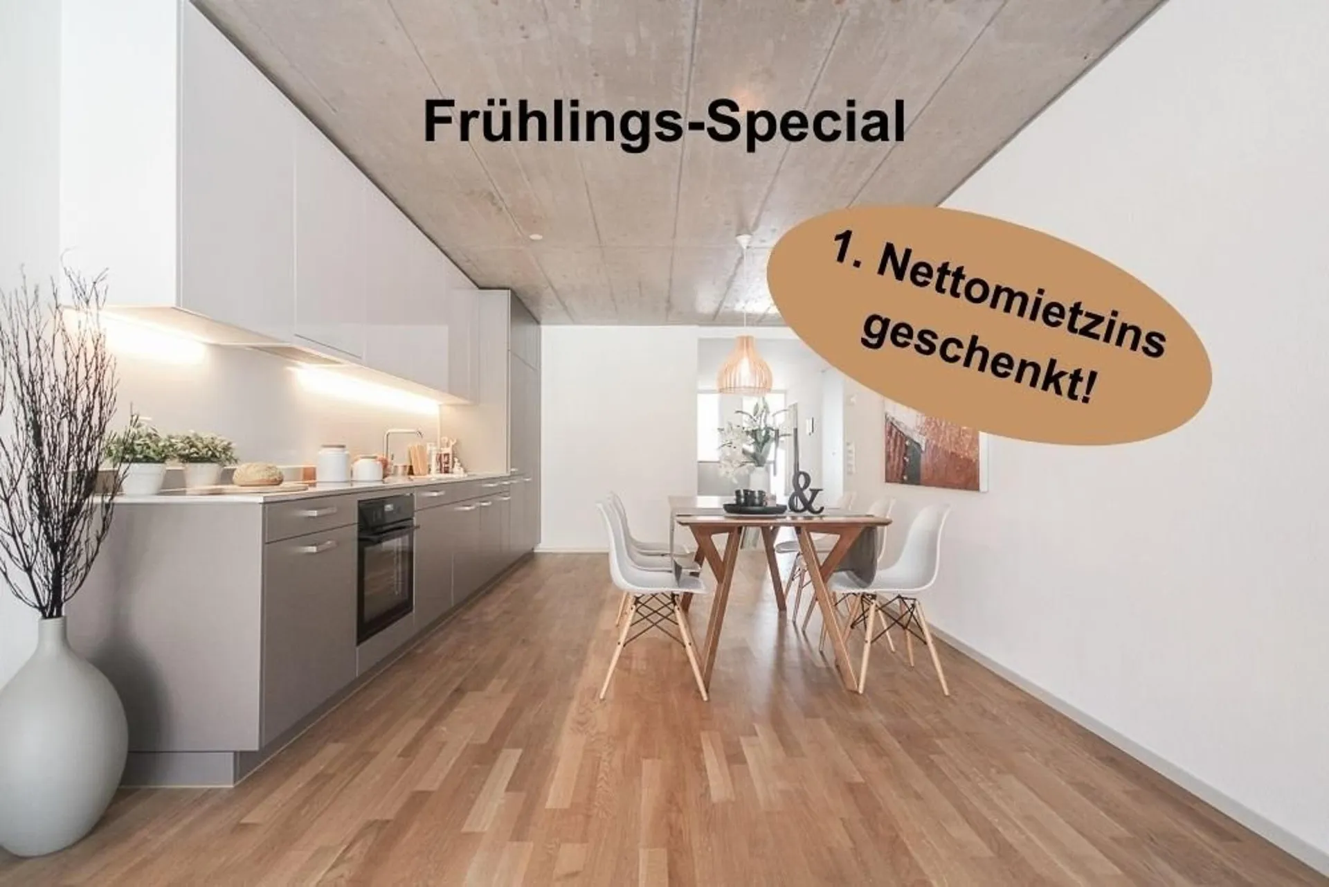 Mieten ohne Kaution: Moderne 4.5-Zimmer-Wohnung in Terrassenhaus
