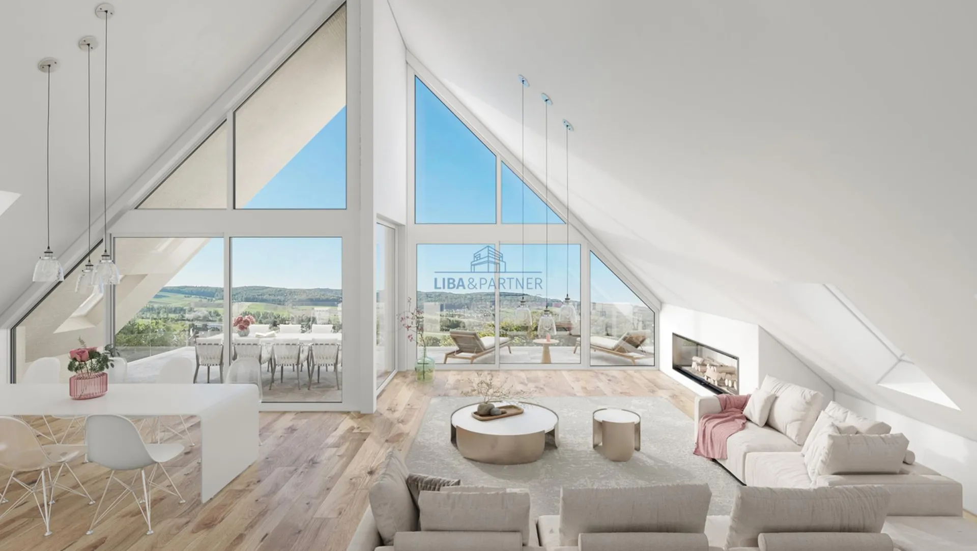 The View - Architektur, Raum & Aussicht in Perfektion - 5.5-Attika-Whg