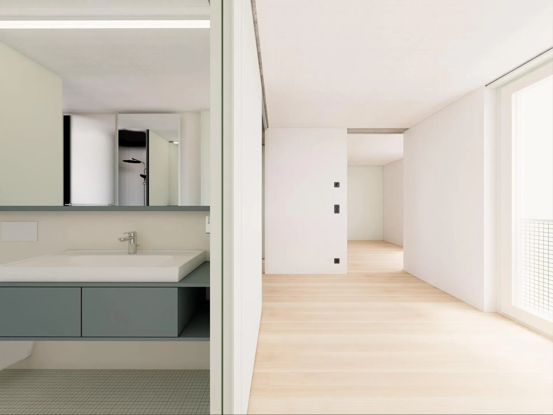 3.5-Zimmer Neubau-Wohnung am Bläsiring mit Sauna und Gästewohnung im Haus