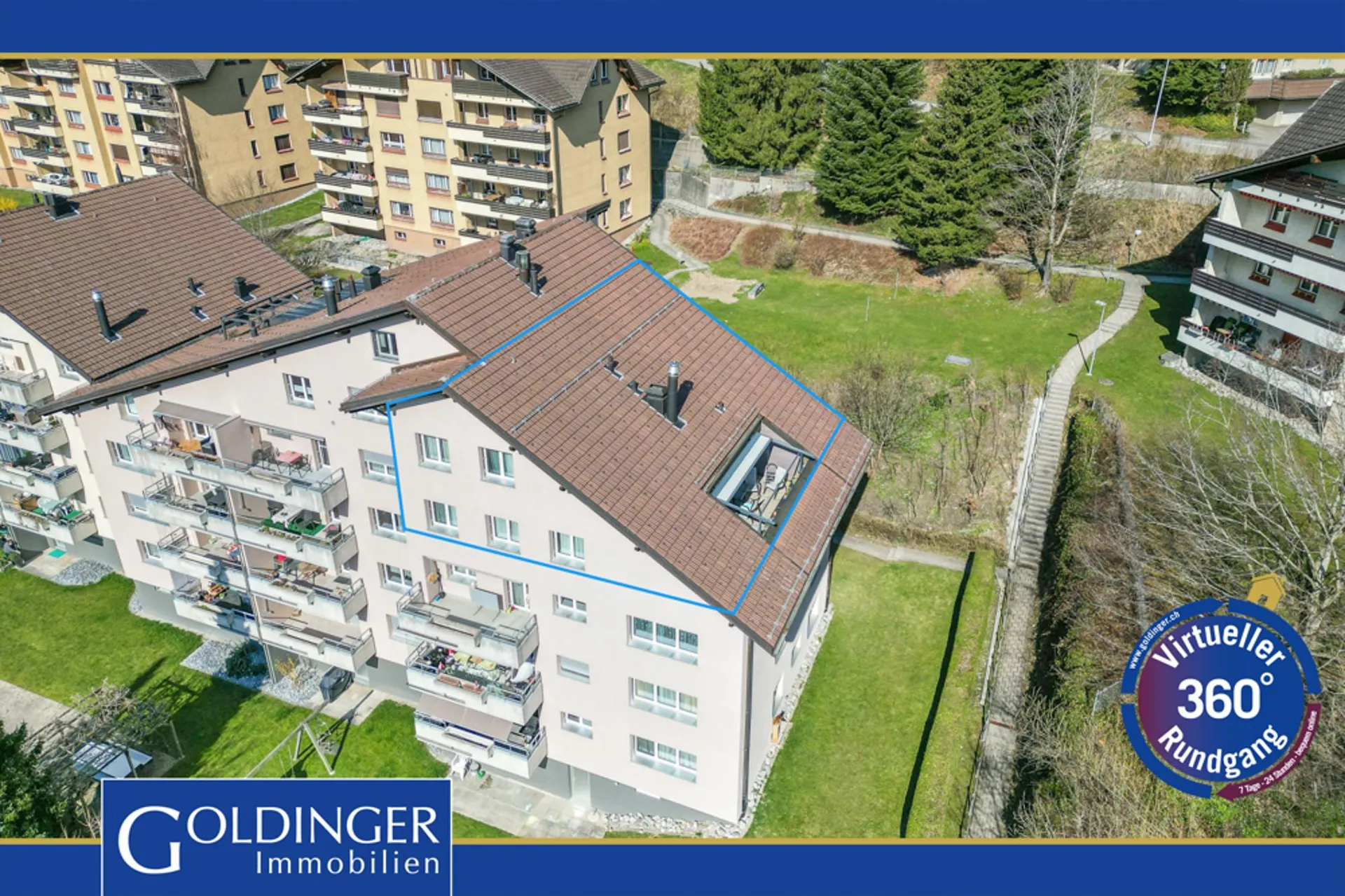 Attraktive Wohnung über zwei Etagen mit Balkon