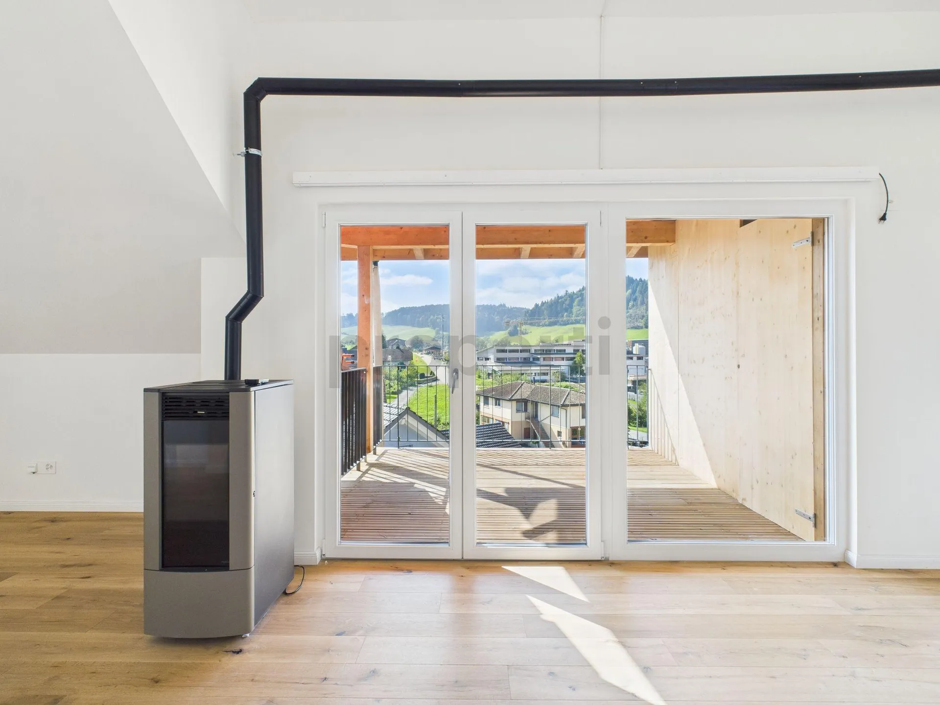 Charmante Neubauwohnung im Dachgeschoss in Grossdietwil - modern, ländlich & einzigartig