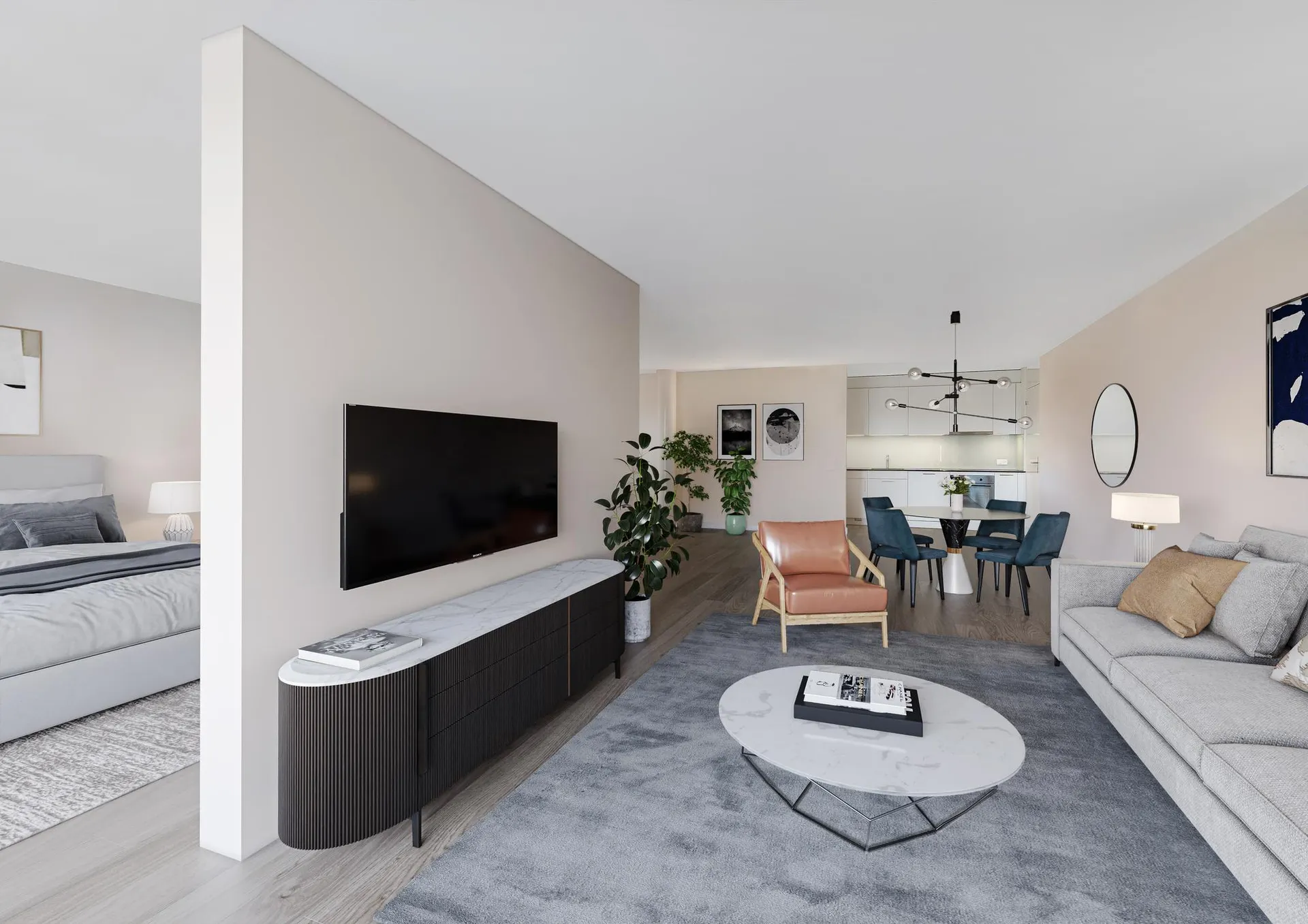 Modernes und neuwertiges Loft mit Blick ins Grüne