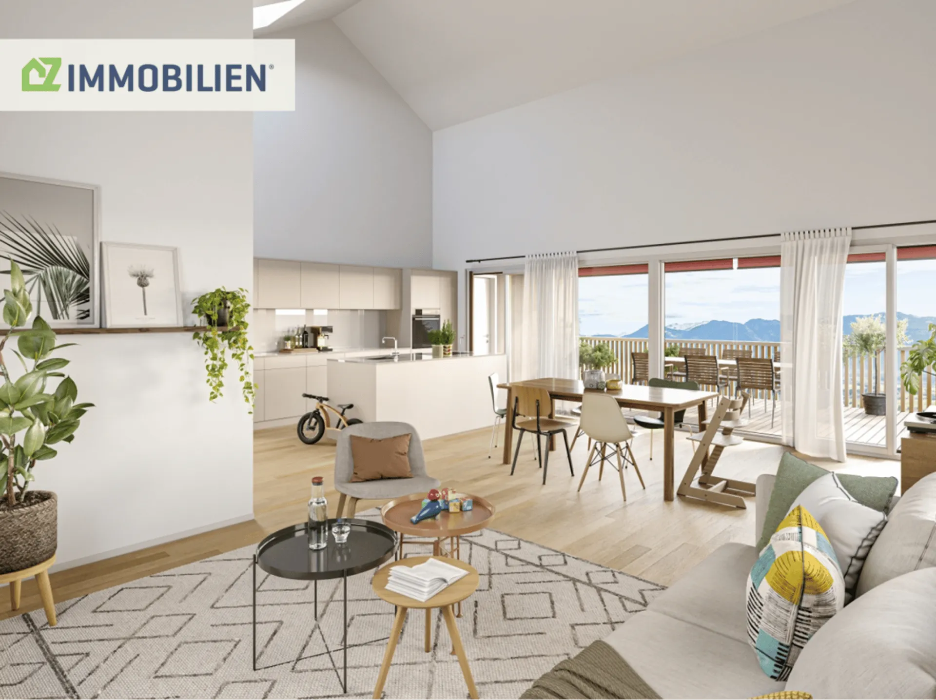 Einfamilienhaus mit Panoramadachgeschoss