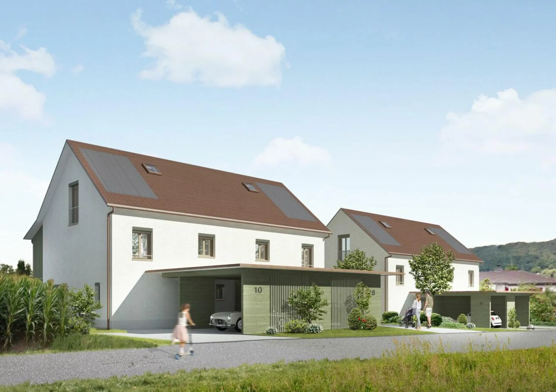 Exklusive 7.5-Zimmer-Doppelhaushälfte mit Gartenparadies und Aussicht
