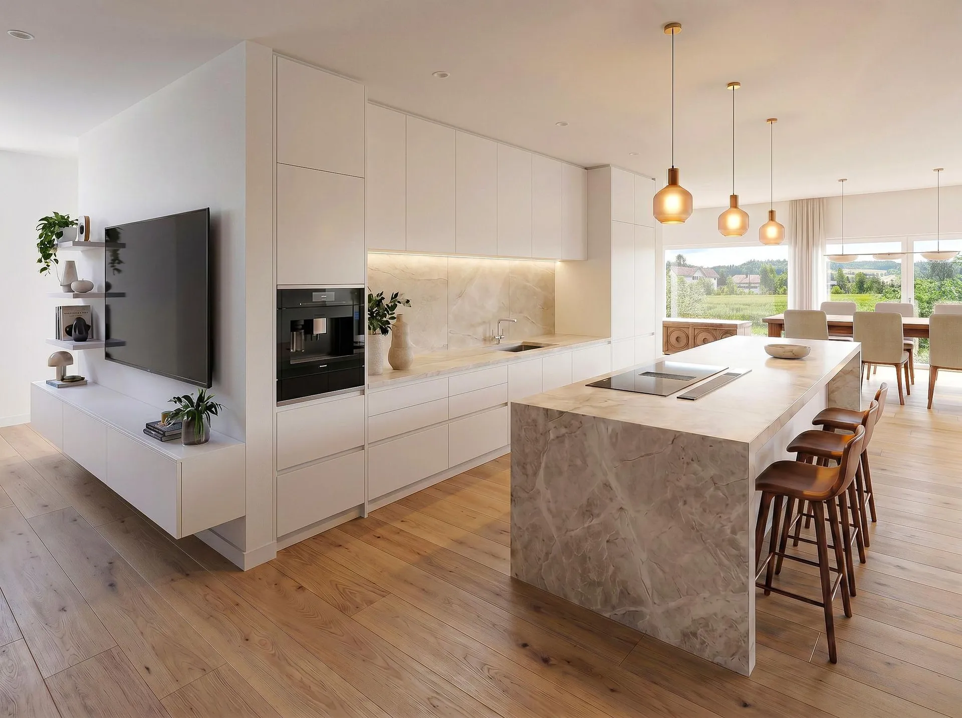 Exklusives 6.5-Zimmer Neubau-Doppeleinfamilienhaus C.1 in Oberkulm AG