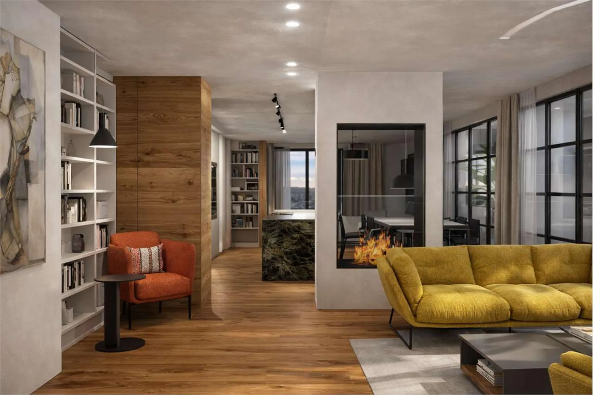 Prestigioso attico panoramico con terrazze coperte