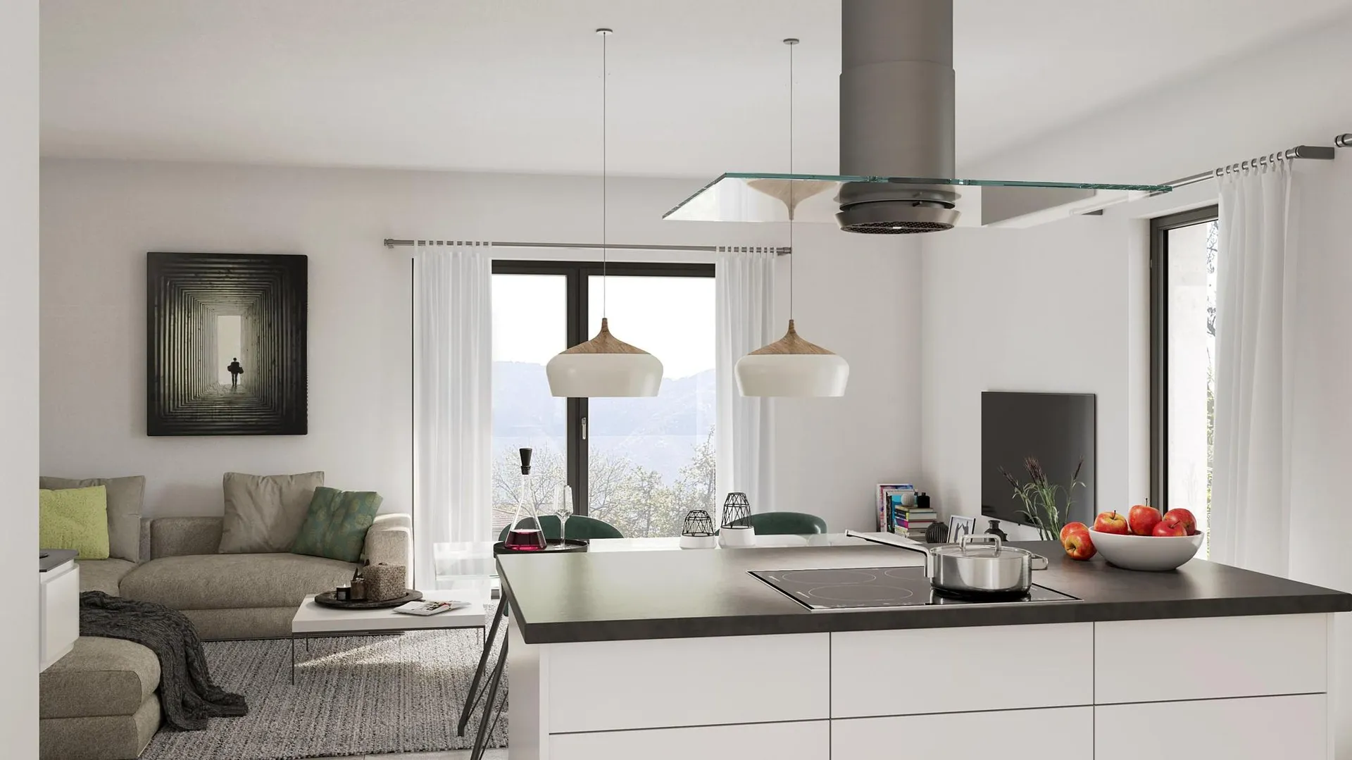 BELLISSIMO E MODERNO 3.5 CON GIARDINO PRIVATO A VACALLO