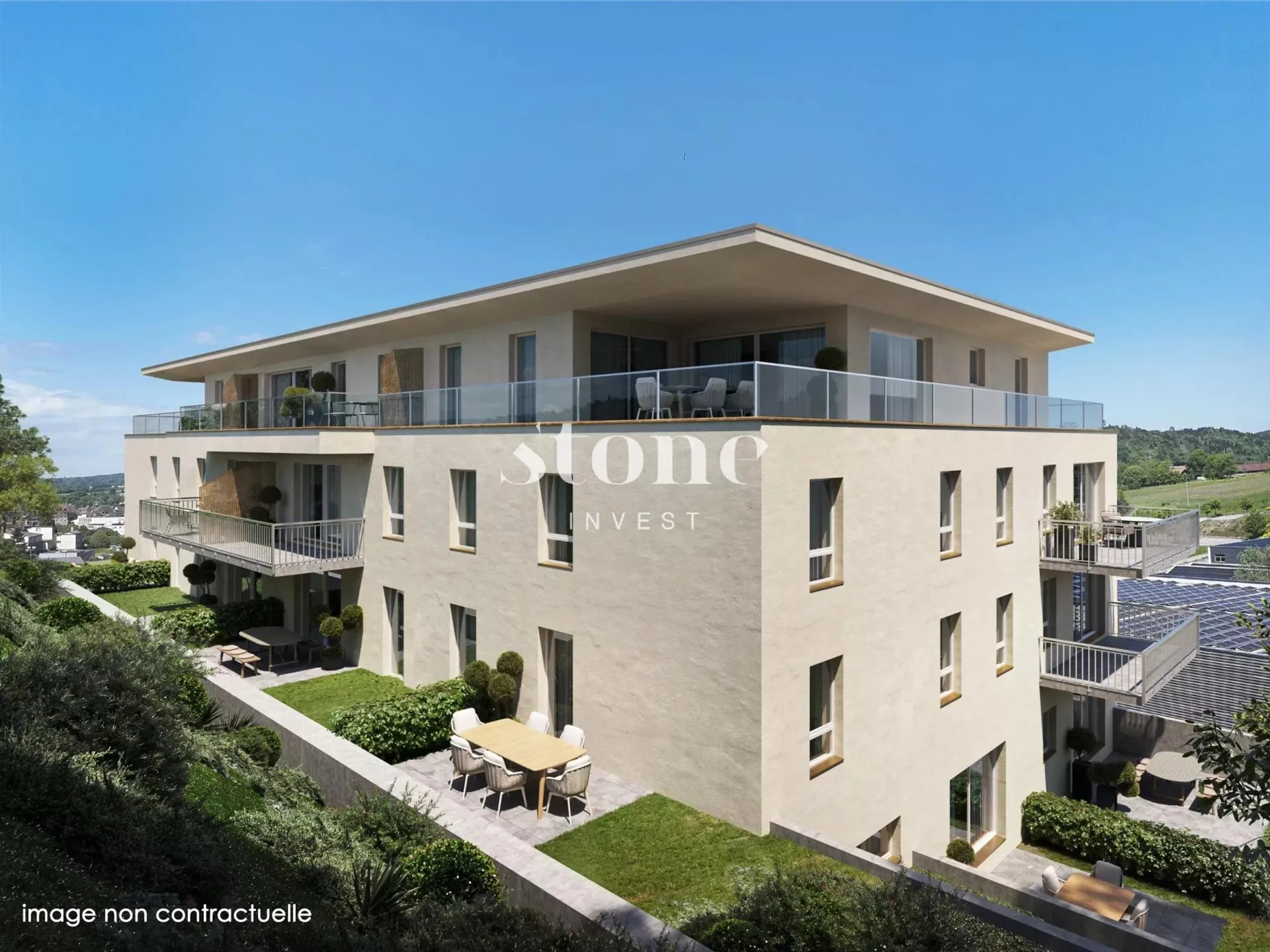 Superbe appartement neuf avec terrasse et jardin