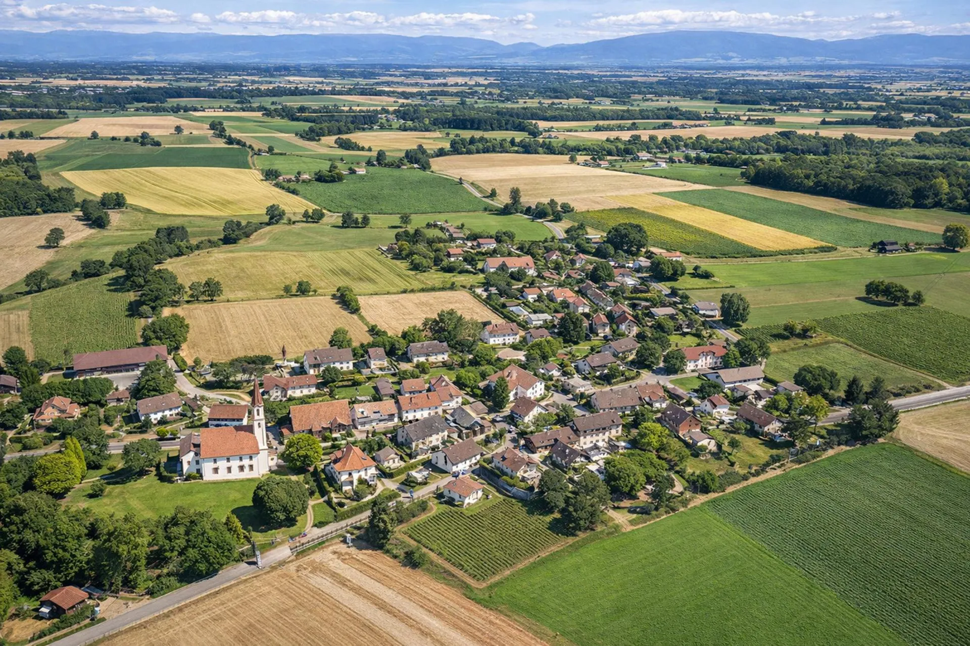Villa mitoyenne avec jardin à Chancy