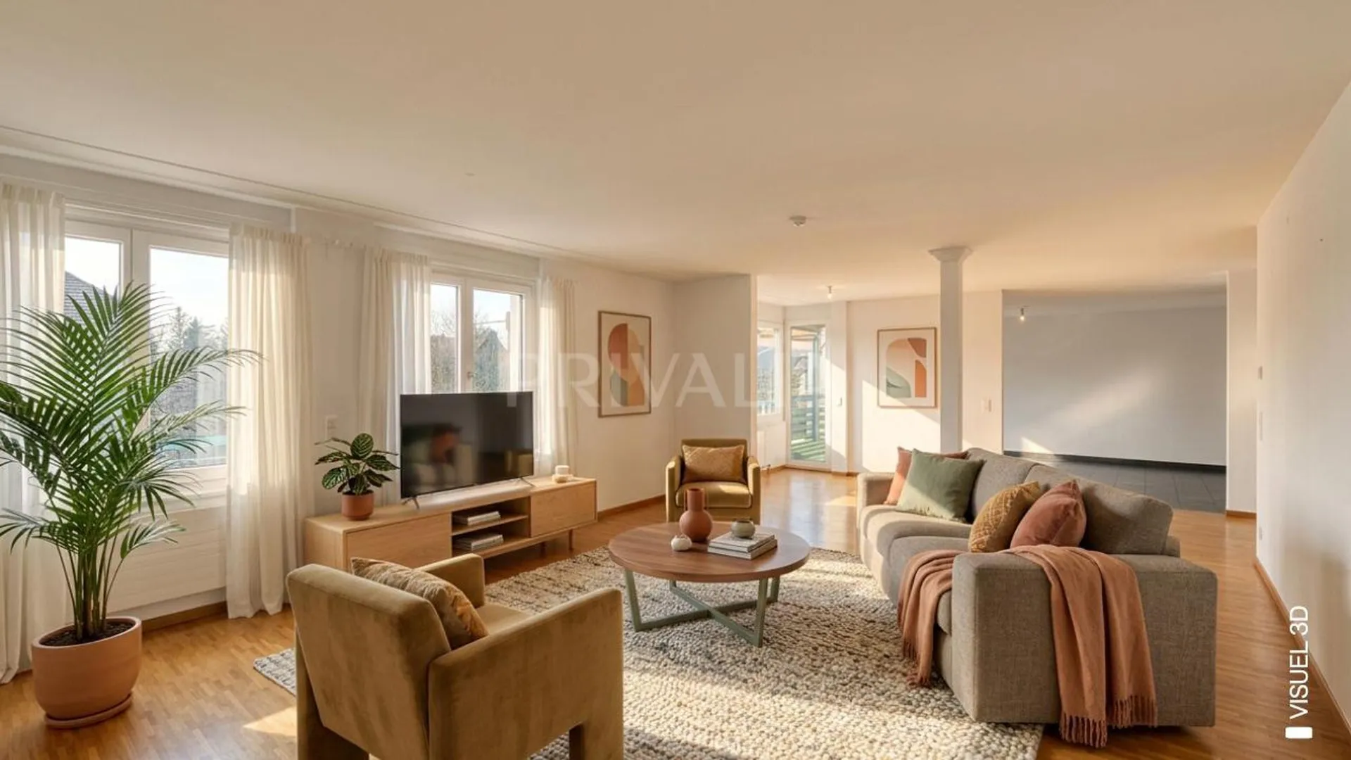 En exclusivité ? Vaste appartement avec balcons et parkings à Sézenove / Bernex