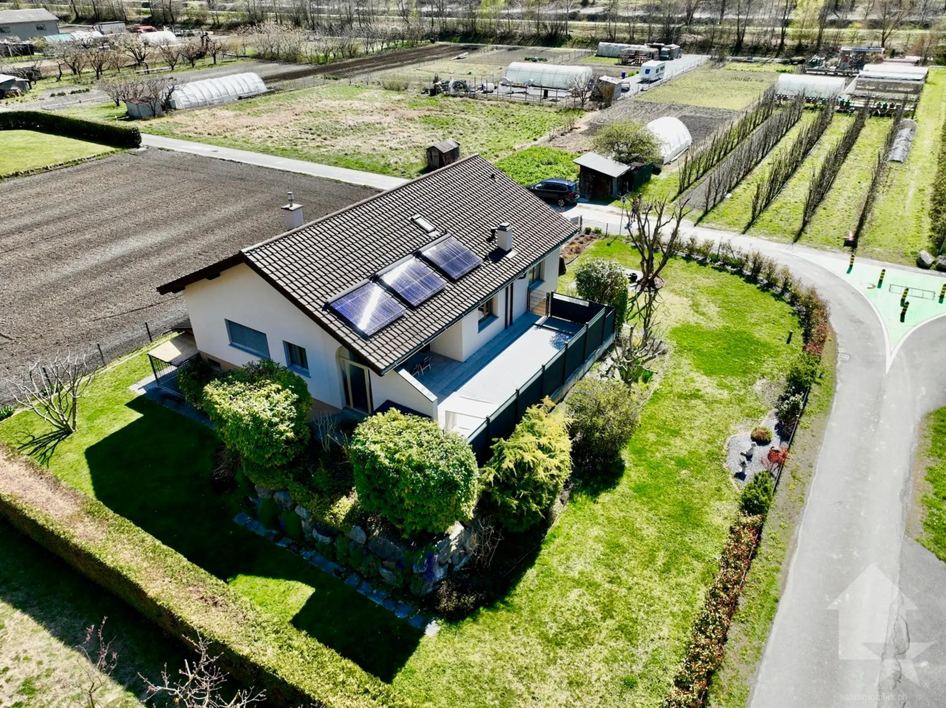 Villa d'exception à Fully en bordure de vergers