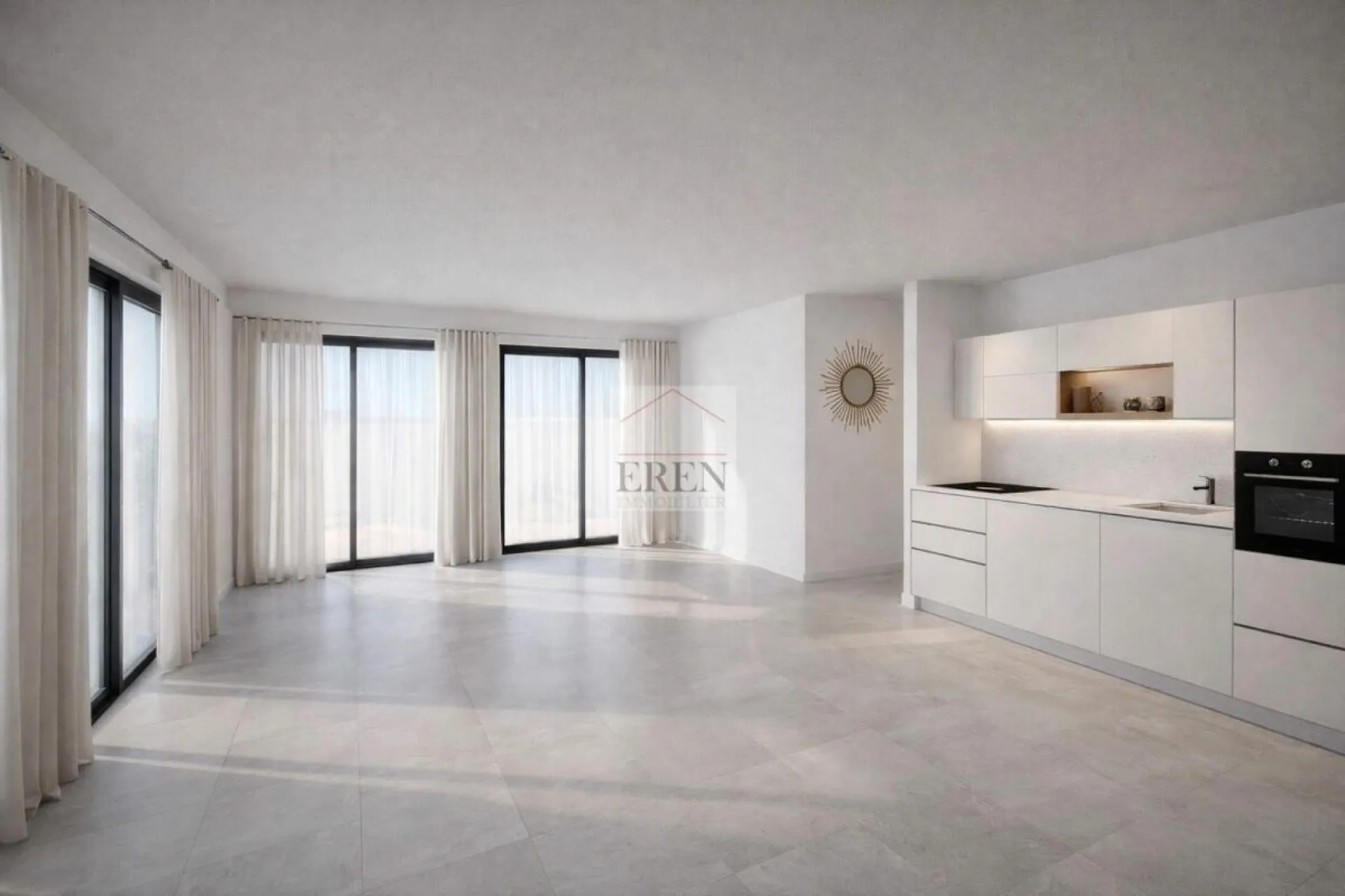Appartement 3,5 pièces sud-ouest à l'avant dernier étage à Grône