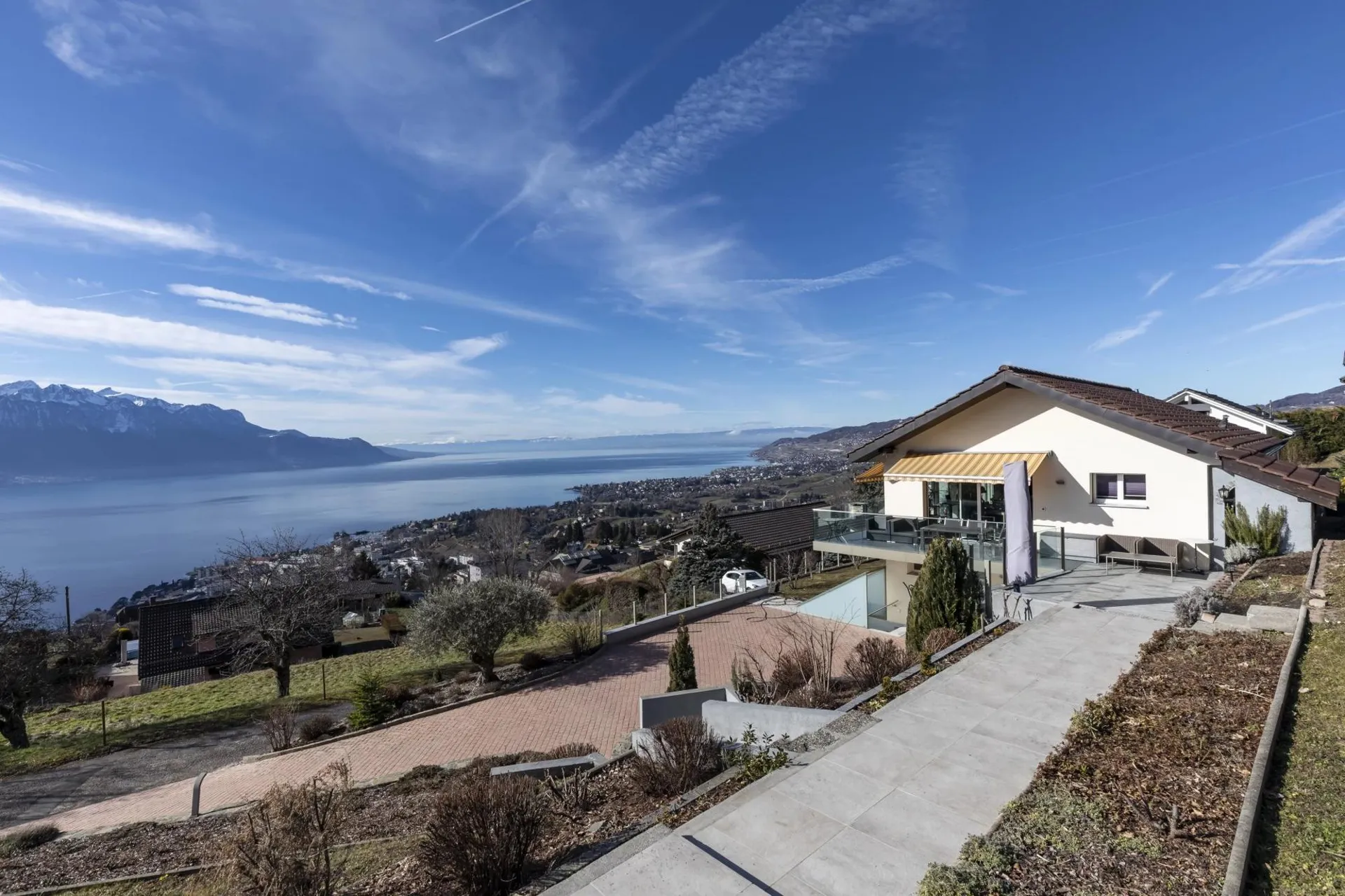 Propriété avec vue panoramique sur le bassin lémanique