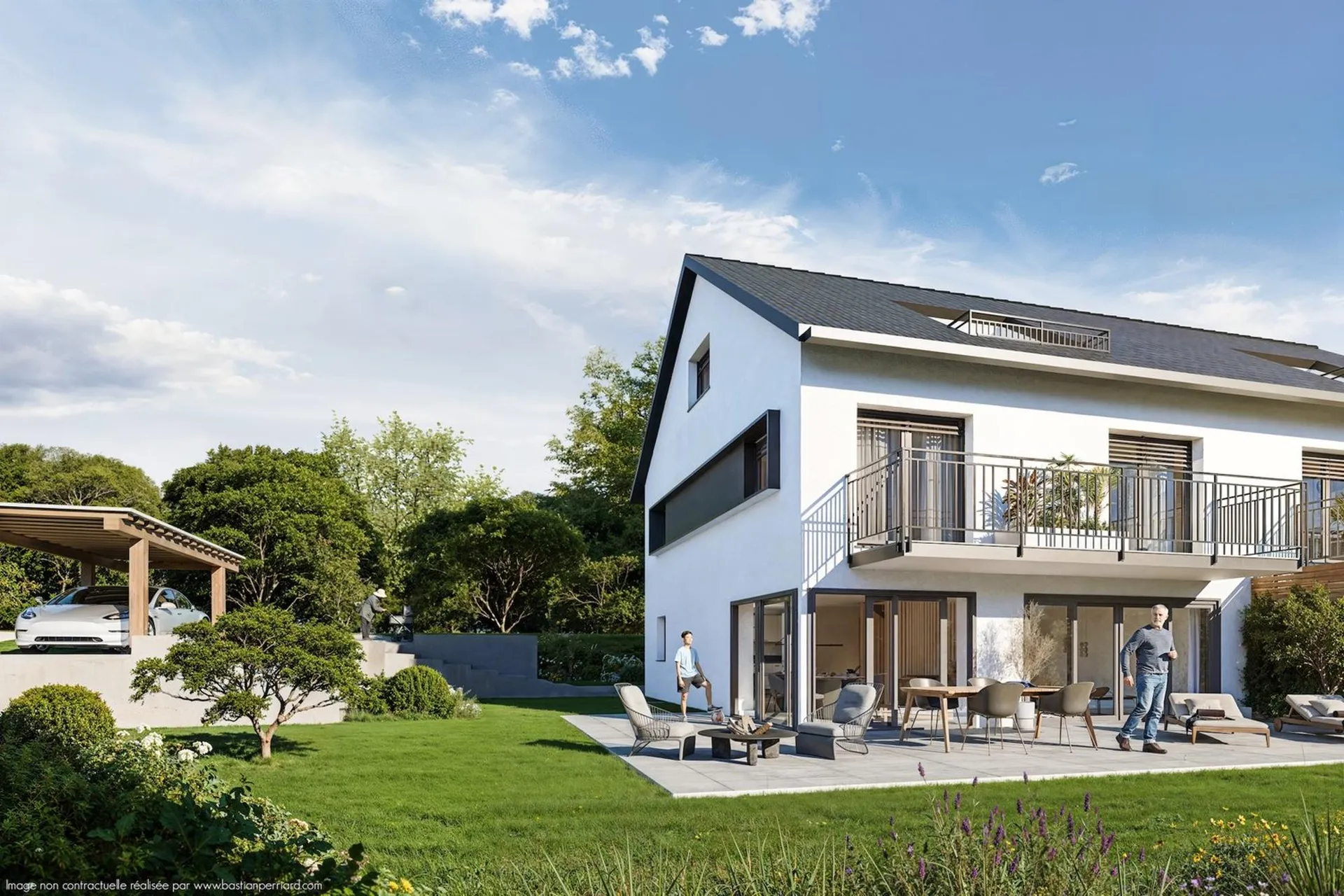Magnifique villa jumelée de 5.5 pièces à Le Mont-sur-Lausanne (lotA)