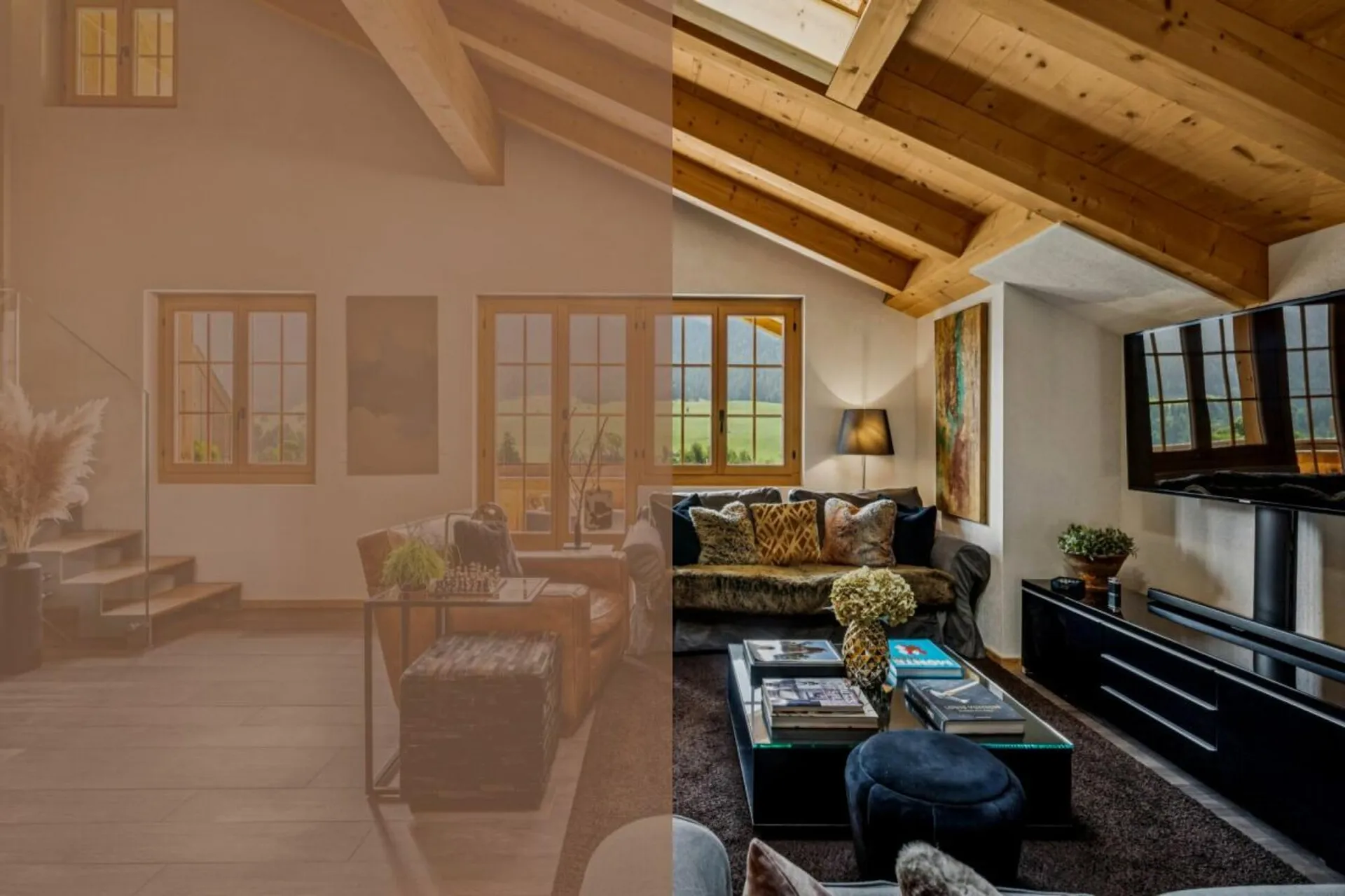 Luxuriöser Chalet-Stil auf zwei Etagen - 5.5-Zimmer-Wohntraum im Alpine Chic
