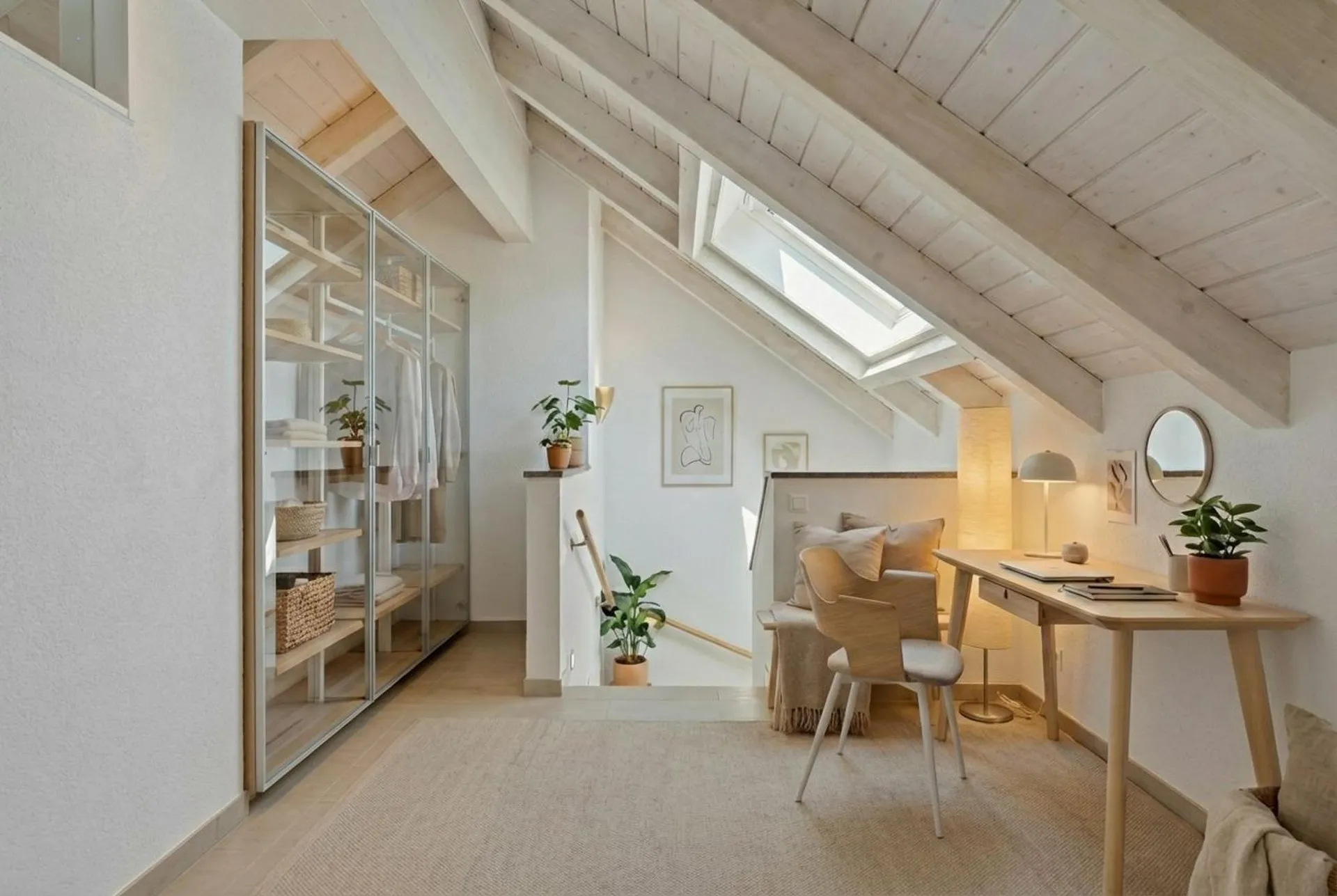 Duplex 5.5 p à Essertes avec terrasse, vue campagne et grand confort
