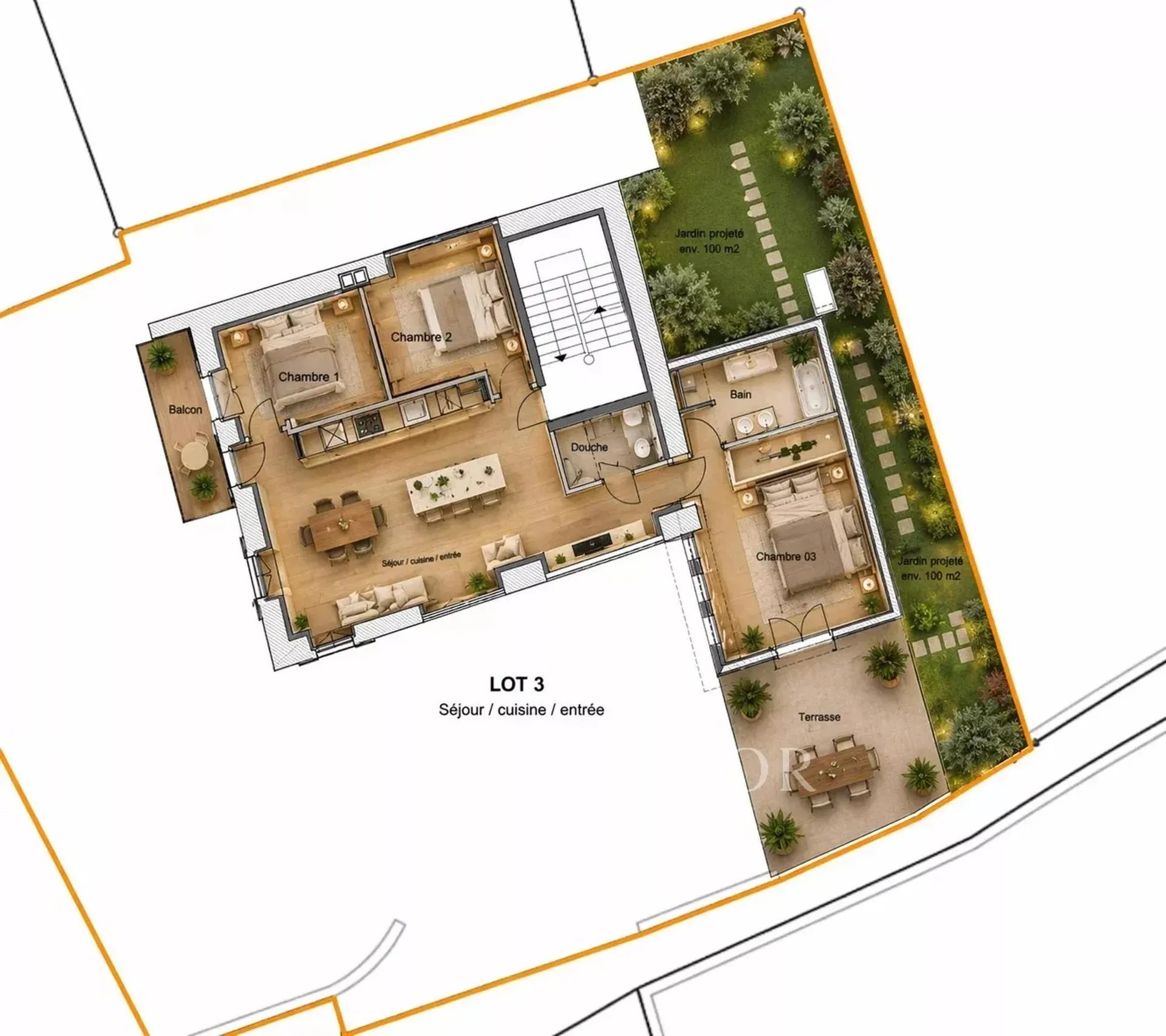Charmant 4.5 pièces privatif - PPE de 5 appartements