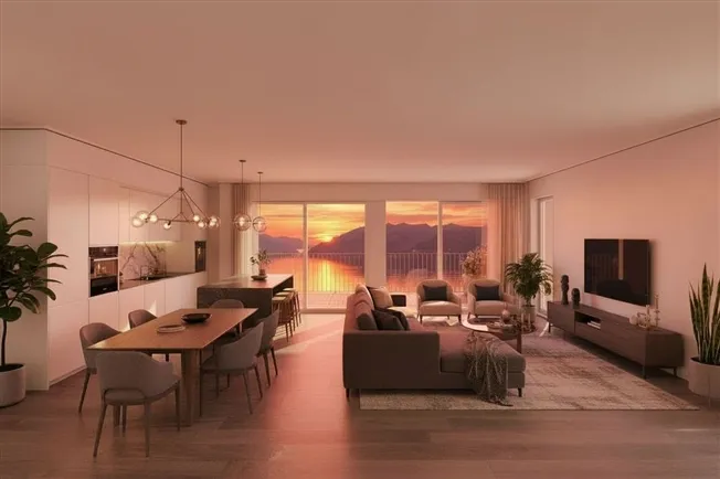 Hervorragende neue Wohnung, große Fläche, Seeblick und großzügiger Balkon