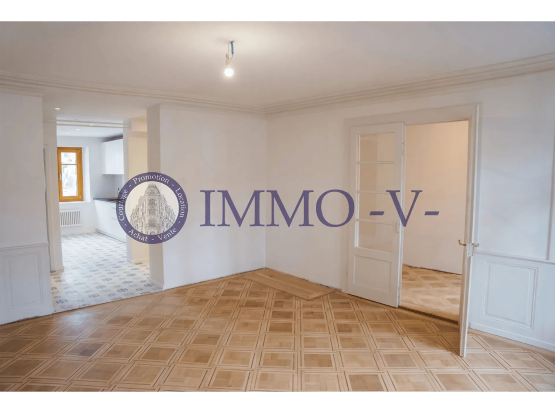 Cachet et élégance au centre-ville - appartement rénové avec caractère