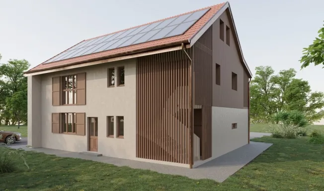 Duplex de 5.5 pièces rénové avec jardin en pleine nature