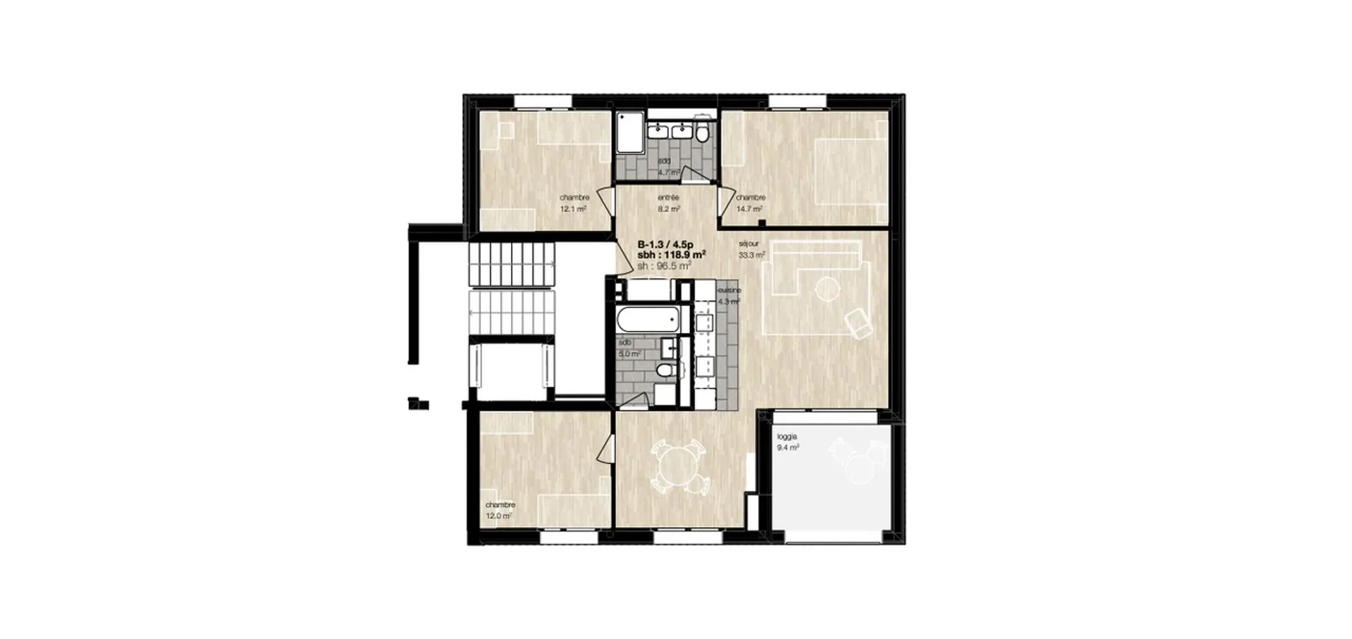 Location à l'année: appartement neuf au coeur du village de Montana