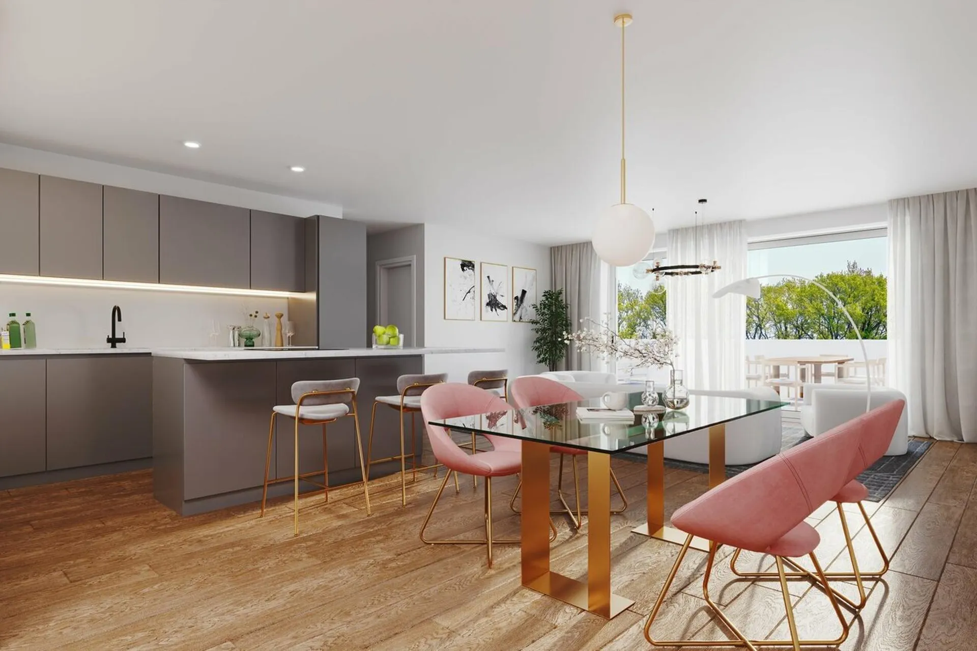 Appartement en terrasse de 5.5 pièces de 133 m2 avec terrasse de 61 m2