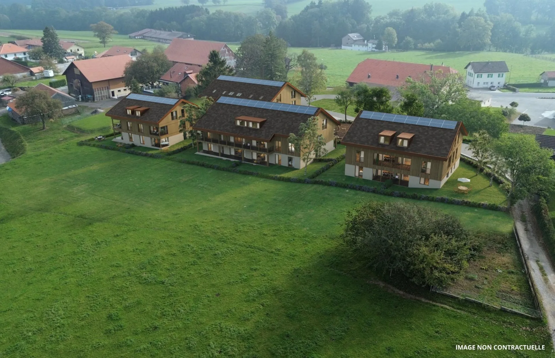 TERRASSE DE 24 M2 ! 3,5 pces à 5 kms de Romont !