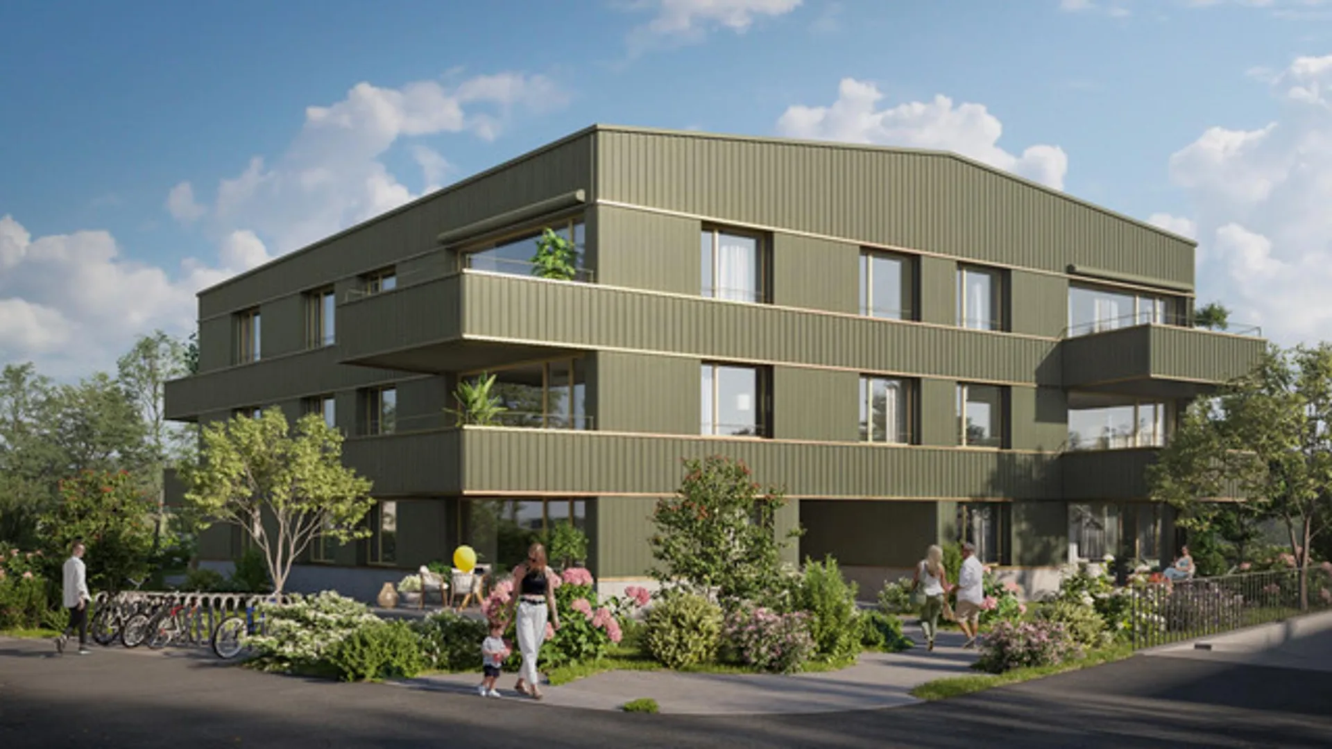 Appartements de 4,5 dans un cadre calme et verdoyant à Châtonnaye