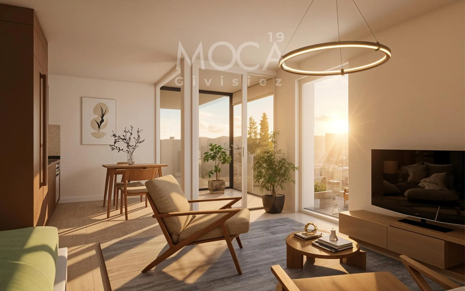 Un 2 pièces avec grande terrasse ensoleillée, au dernier étage