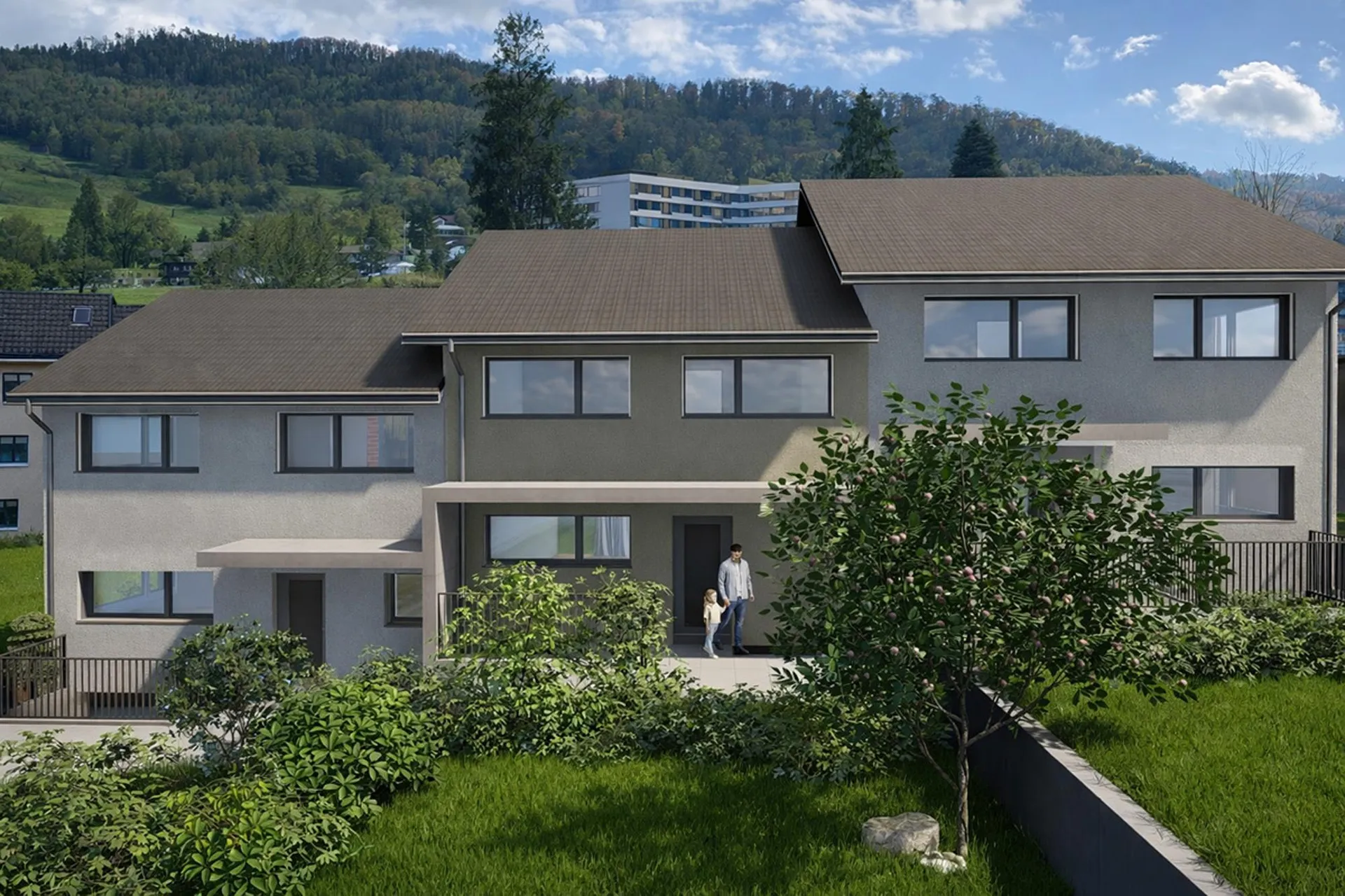 NEUBAU SECHS REIHENEINFAMILIENHÄUSER, NIEDERDORF