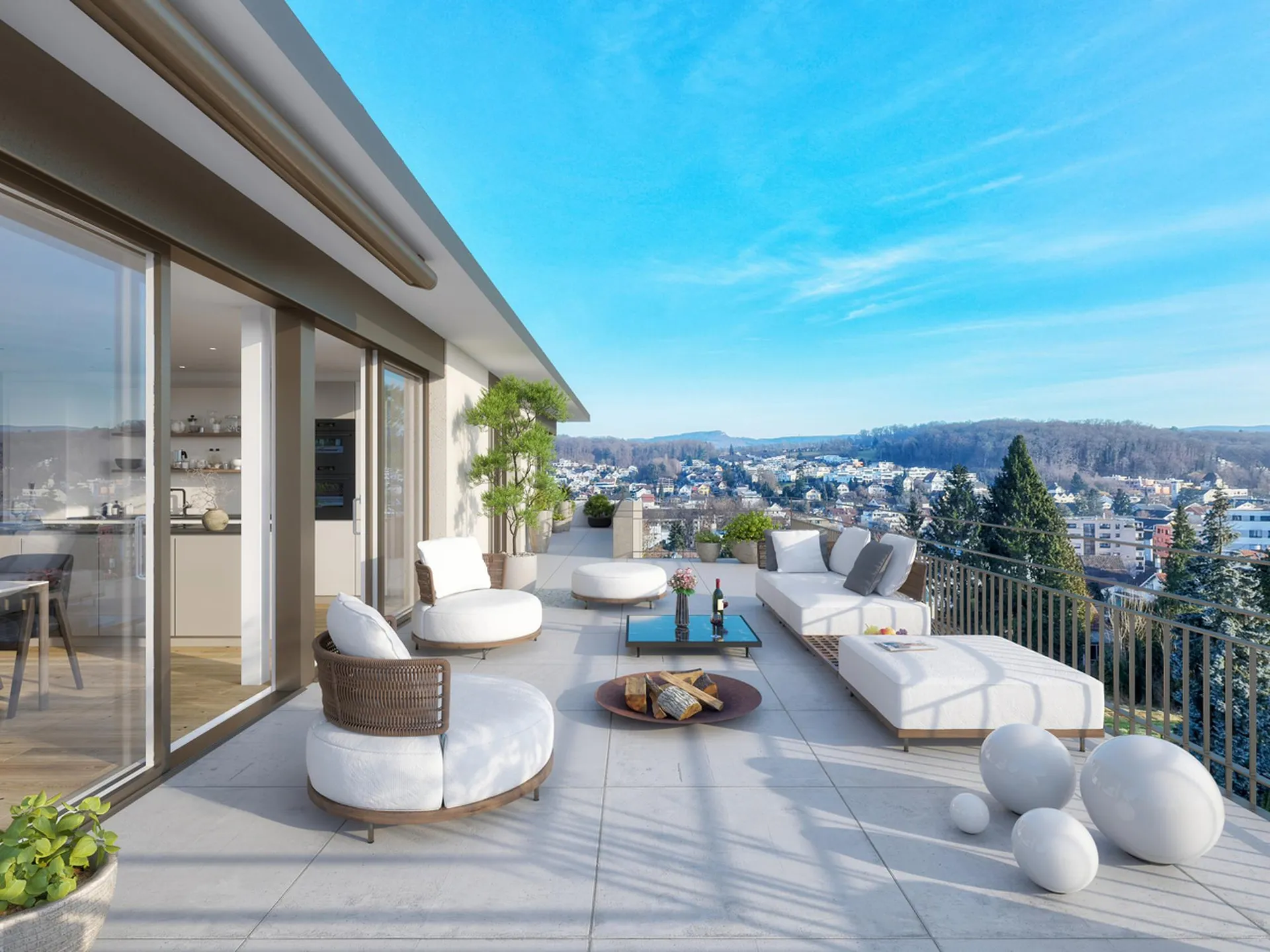 Exquisite Attika-/Maisonettewohnung mit atemberaubender Dachterrasse