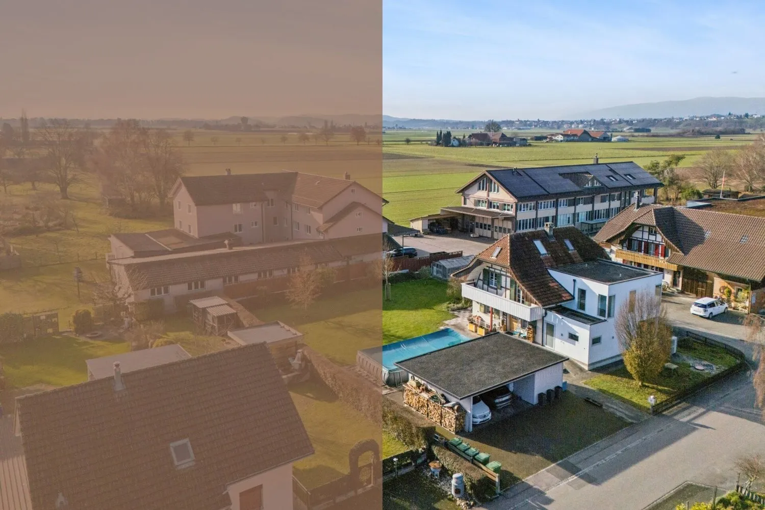 Zwei Welten unter einem Dach - grosszügiges Zuhause im Grünen