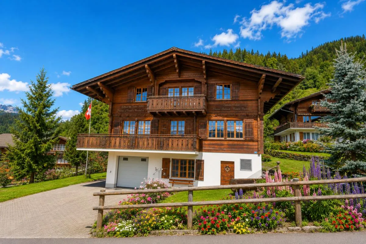 Wunderschönes alpines Chalet mit Garage und Panoramablick