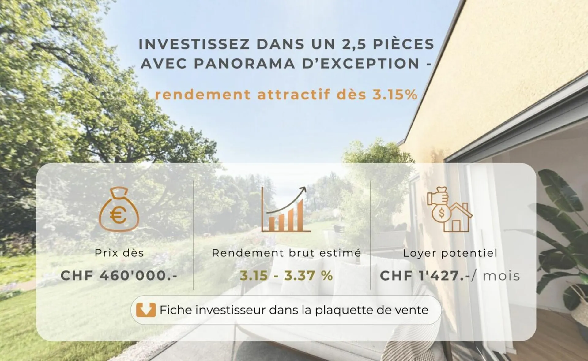 Investisseurs : 2,5 pièces à fort potentiel de rendement