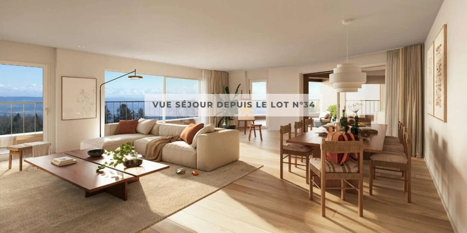 Derniers 5,5 pièces neufs avec grandes terrasses et vue sur le lac