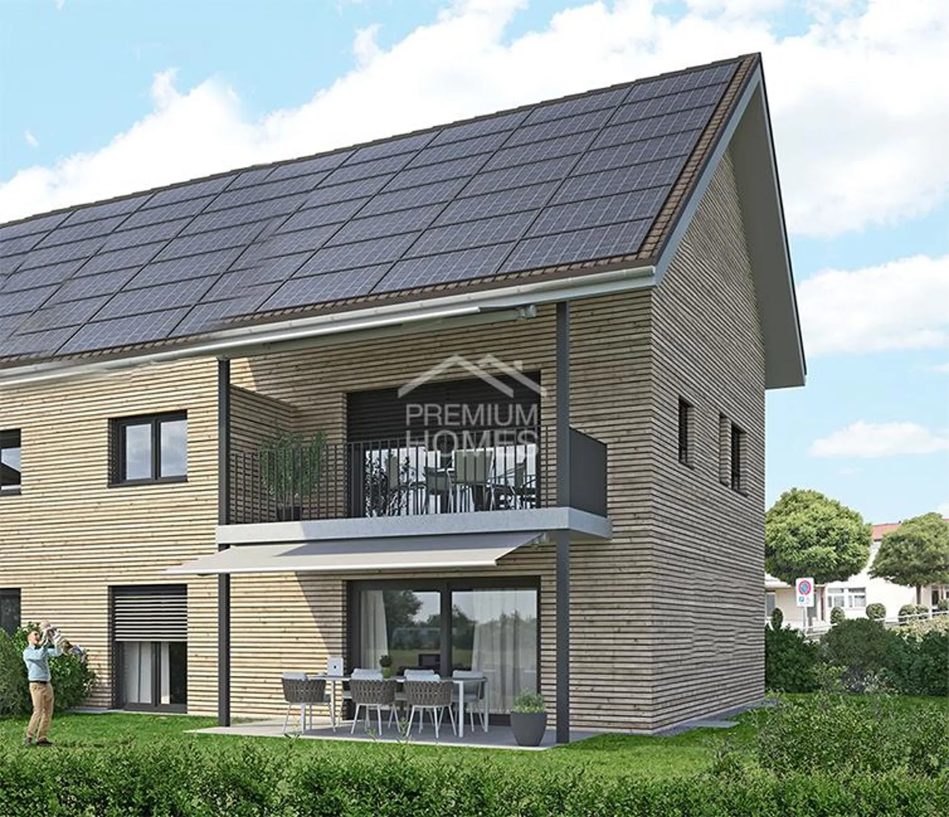 Gartenwohnung auf zwei Etagen