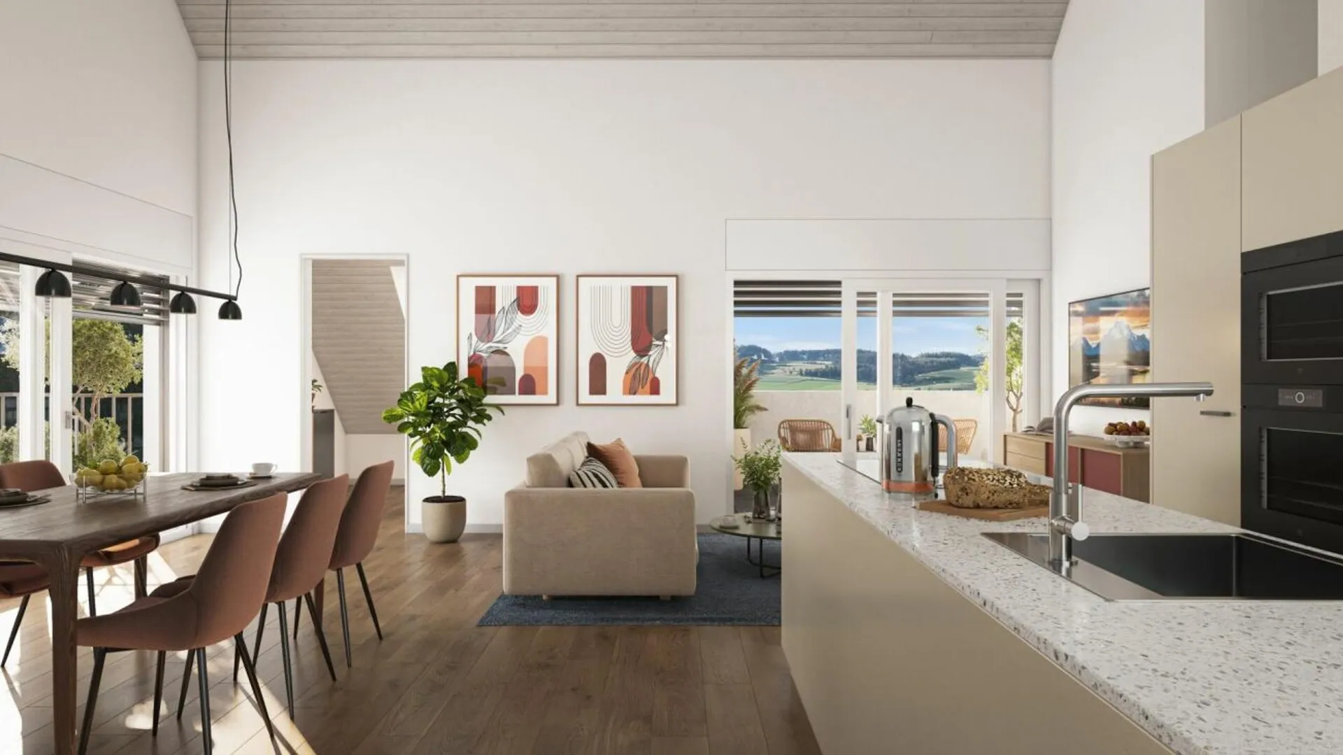 DuoVivo - hohe Räume mit grosszügiger Loggia (17.5 m2)