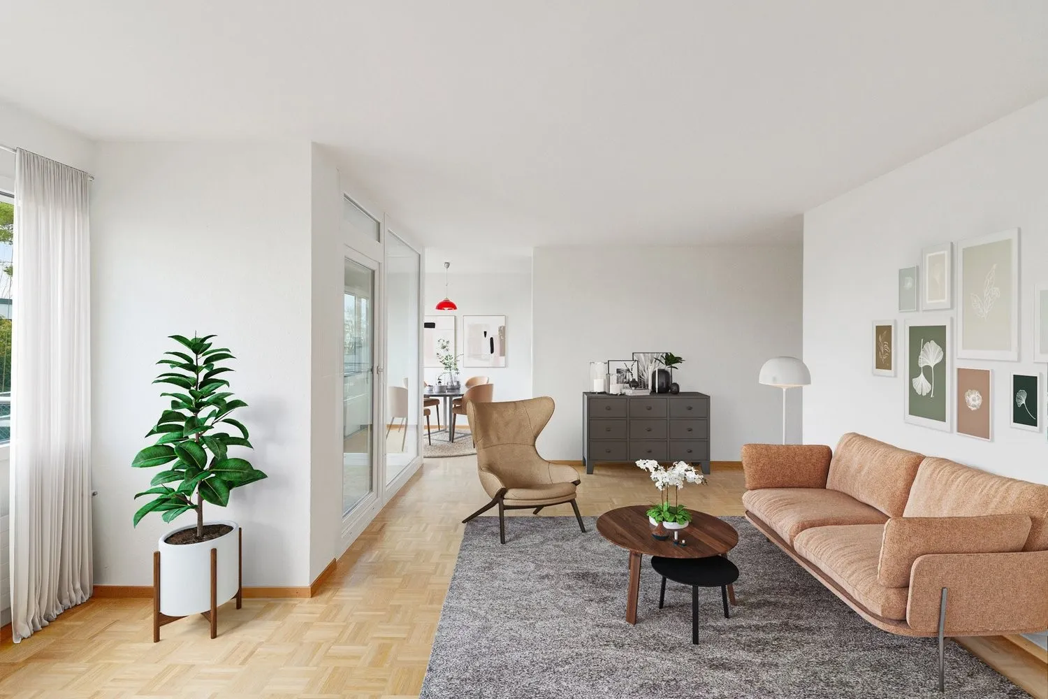 Logement avec un panorama splendide sur la ville de Fribourg