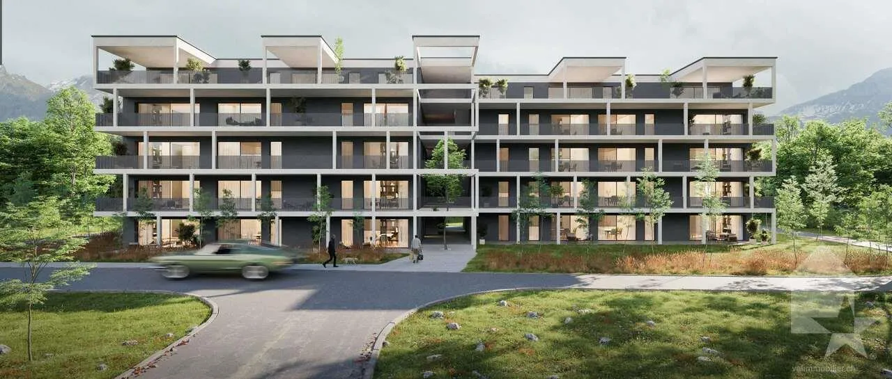Appt 3.5 pces de 105 m2 avec terrasse et pelouse
