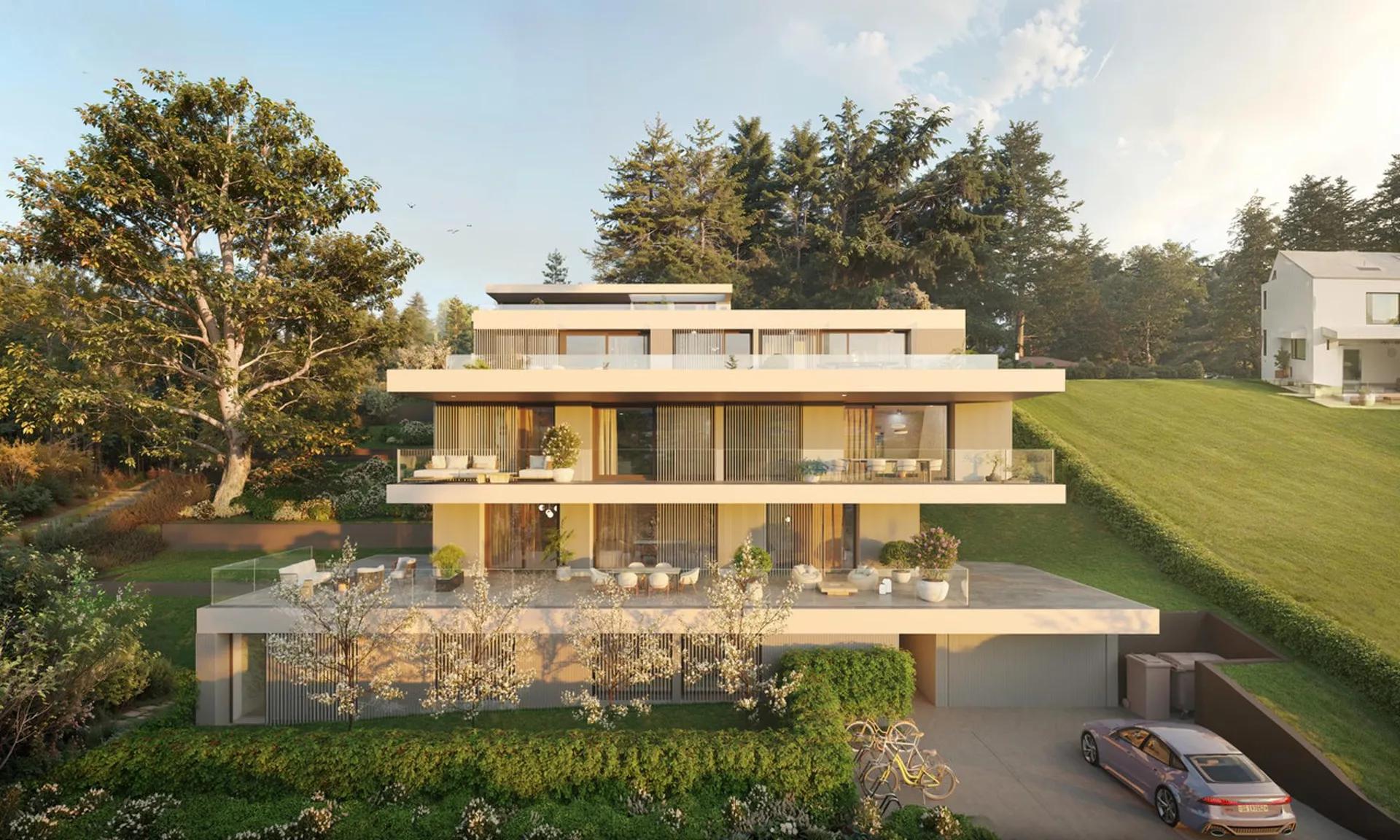 Exklusives Neubauprojekt mit grosszügigen Terrassen und Garten