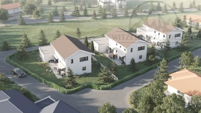 Magnifique villa individuelle neuve de 5.5 pcs avec grand jardin à Lovens